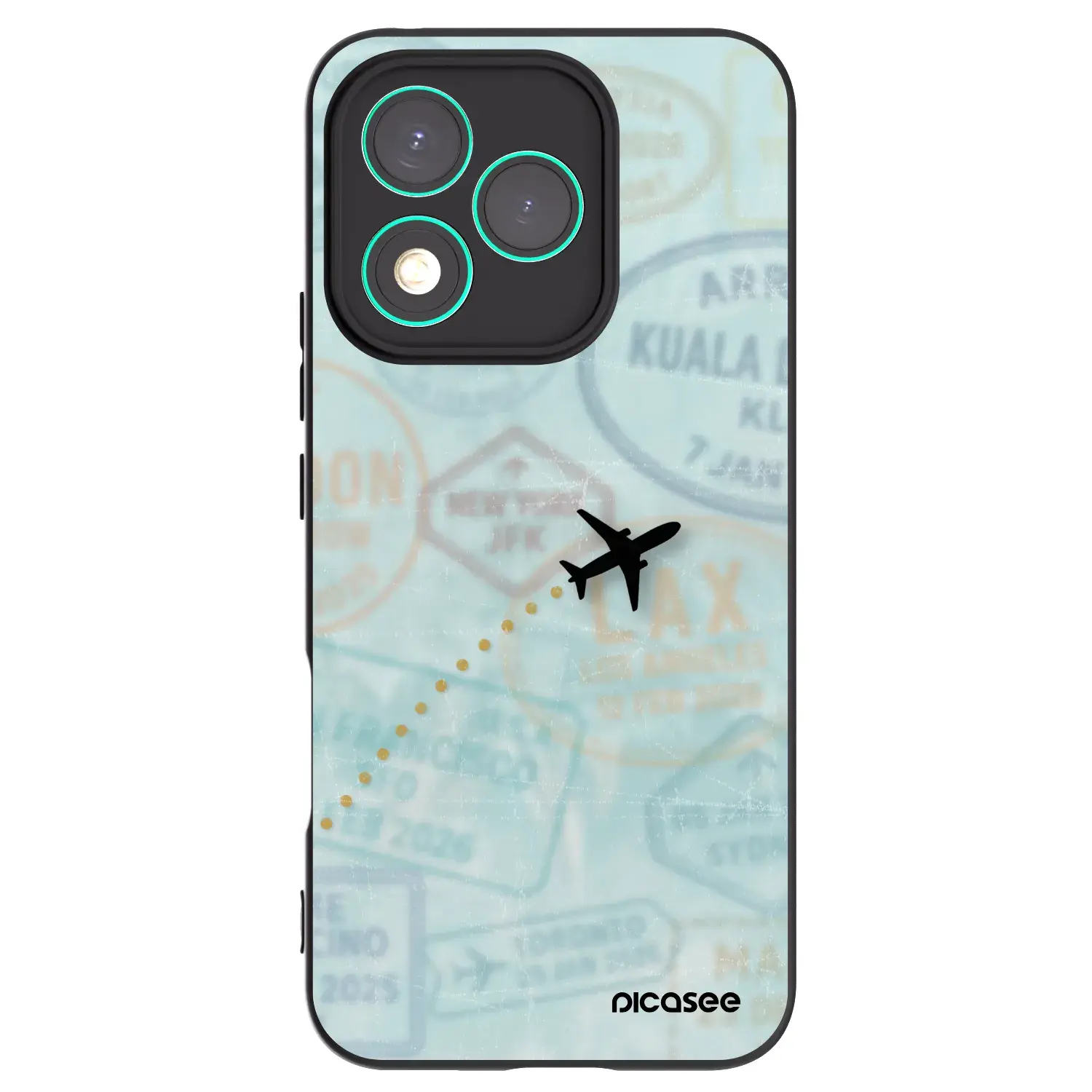 Silikonový černý obal pro Honor 400 Lite 5G - FLIGHT PATH