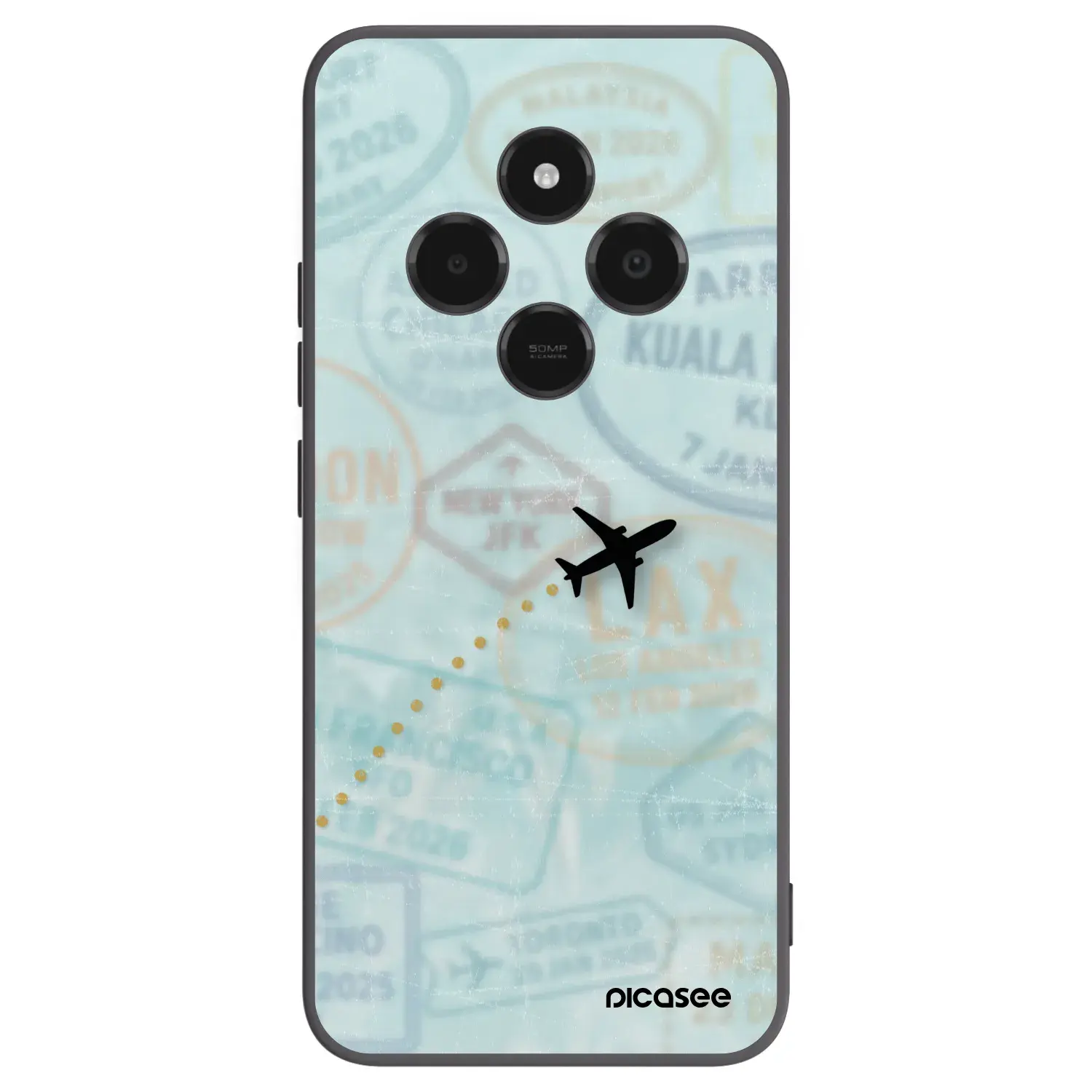 Silikonový černý obal pro Xiaomi Poco C75 - FLIGHT PATH