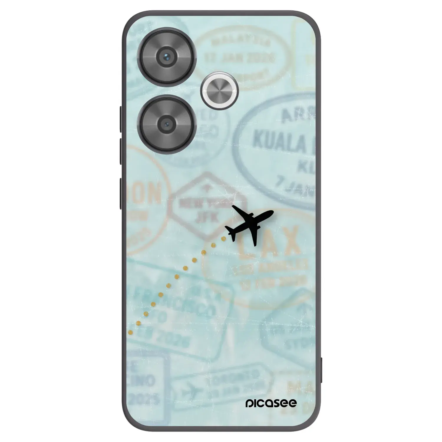 Silikonový černý obal pro Xiaomi Poco F6 - FLIGHT PATH