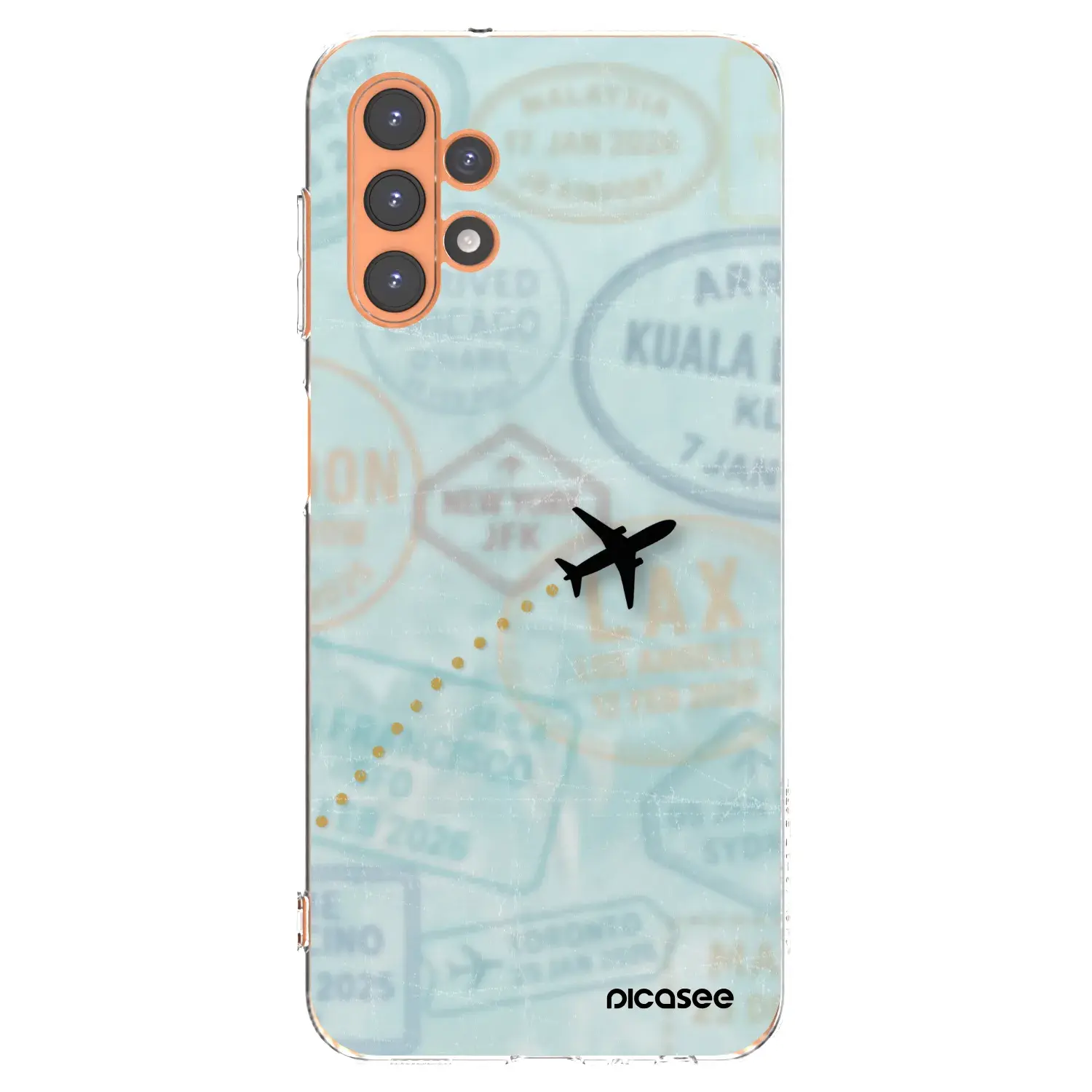 Silikonový průhledný obal pro Samsung Galaxy A13 5G - FLIGHT PATH