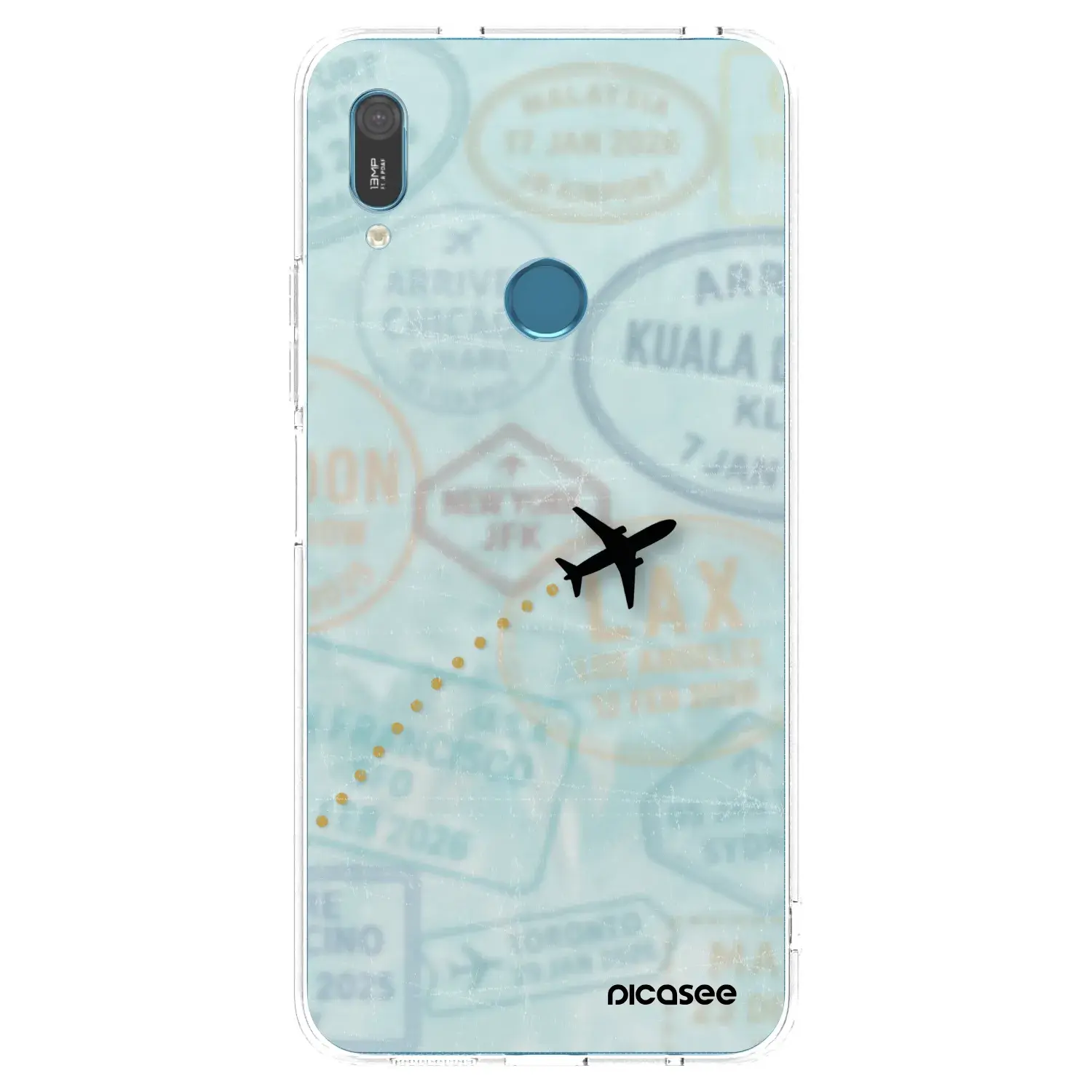 Silikonový průhledný obal pro Huawei Y6 2019 - FLIGHT PATH