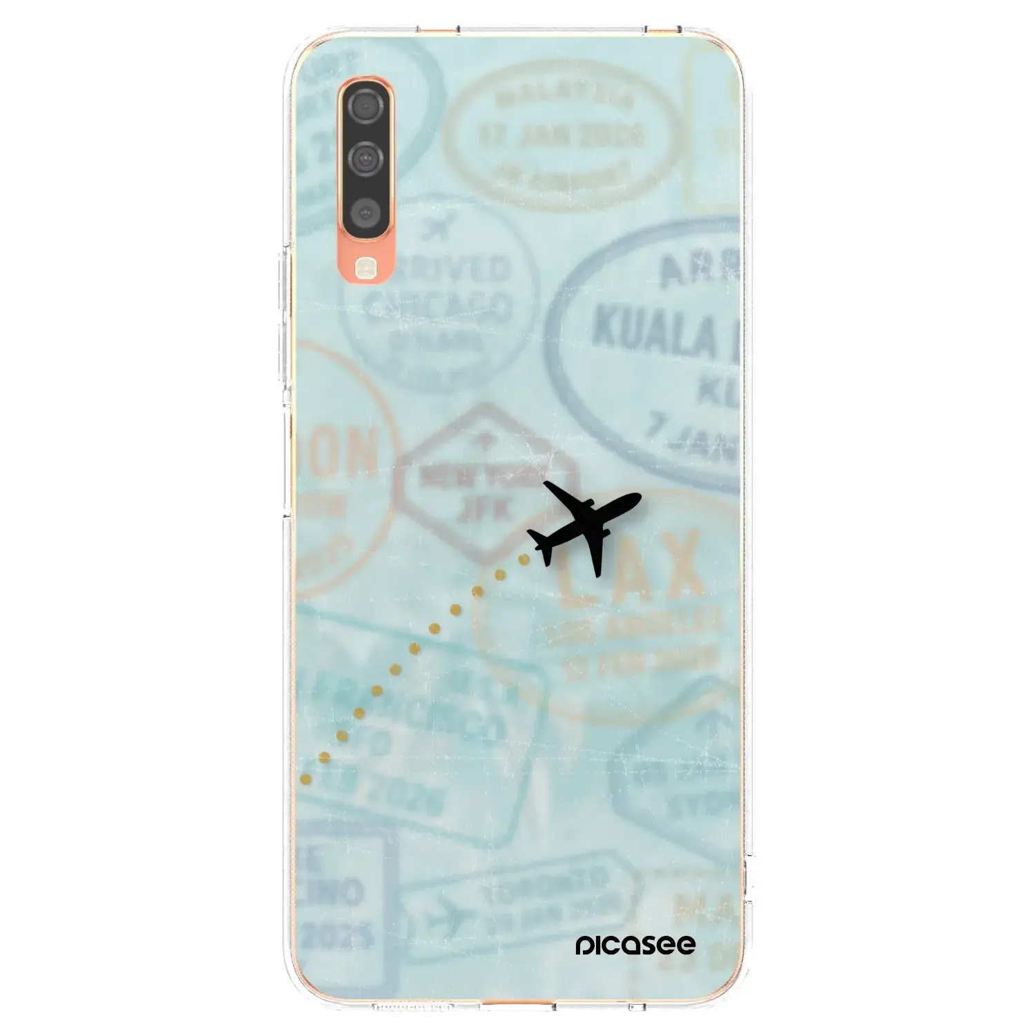 Silikonový průhledný obal pro Samsung Galaxy A70 A705F - FLIGHT PATH