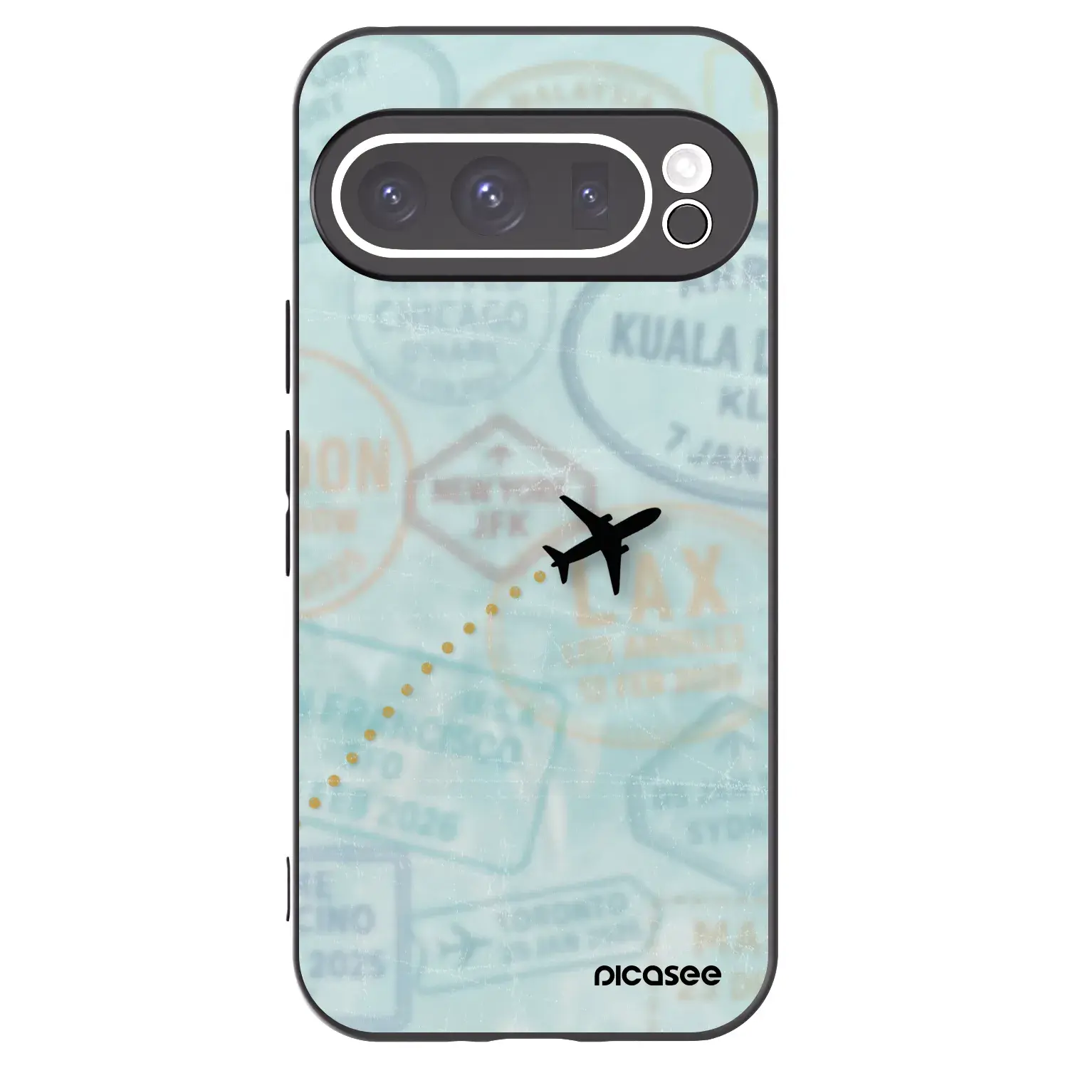 Silikonový černý obal pro Google Pixel 9 Pro XL - FLIGHT PATH