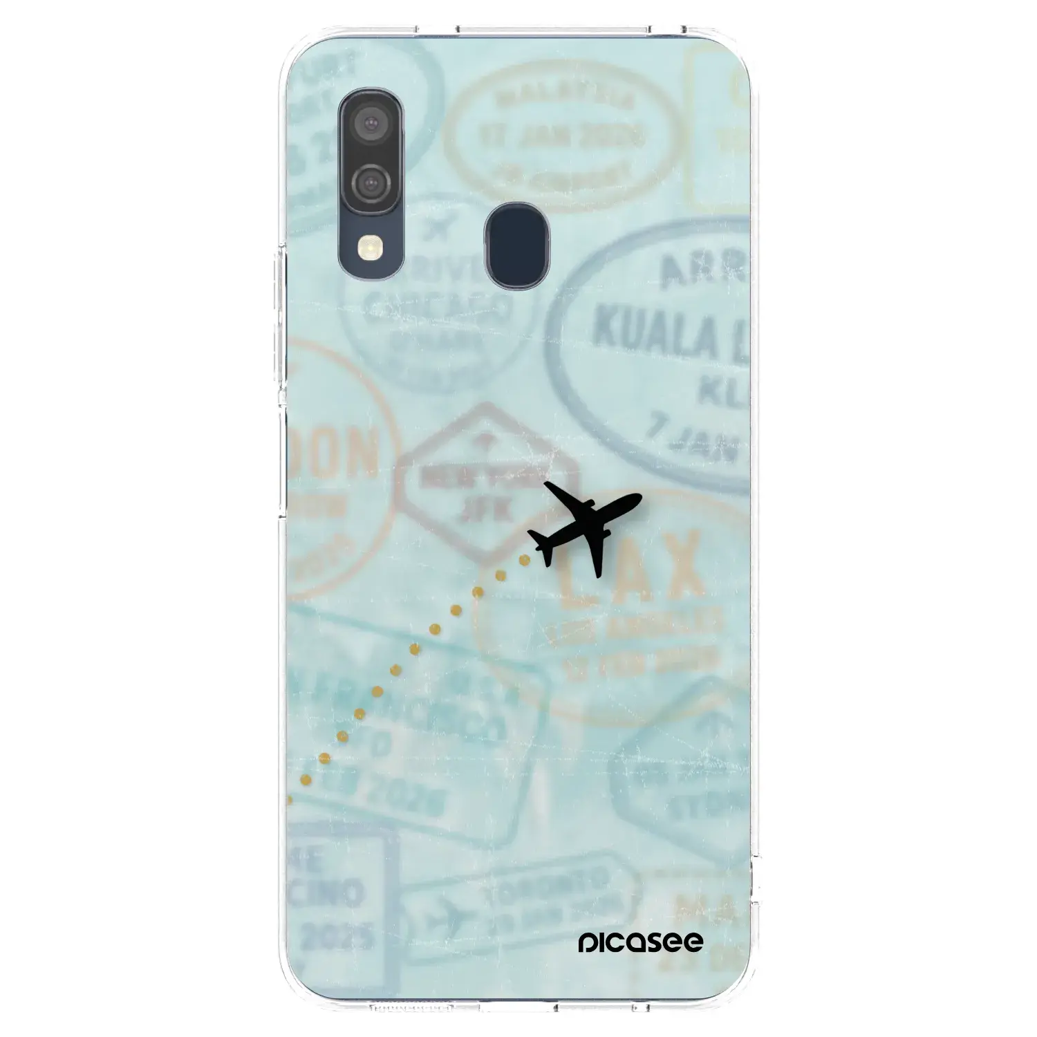 Silikonový průhledný obal pro Samsung Galaxy A40 A405F - FLIGHT PATH