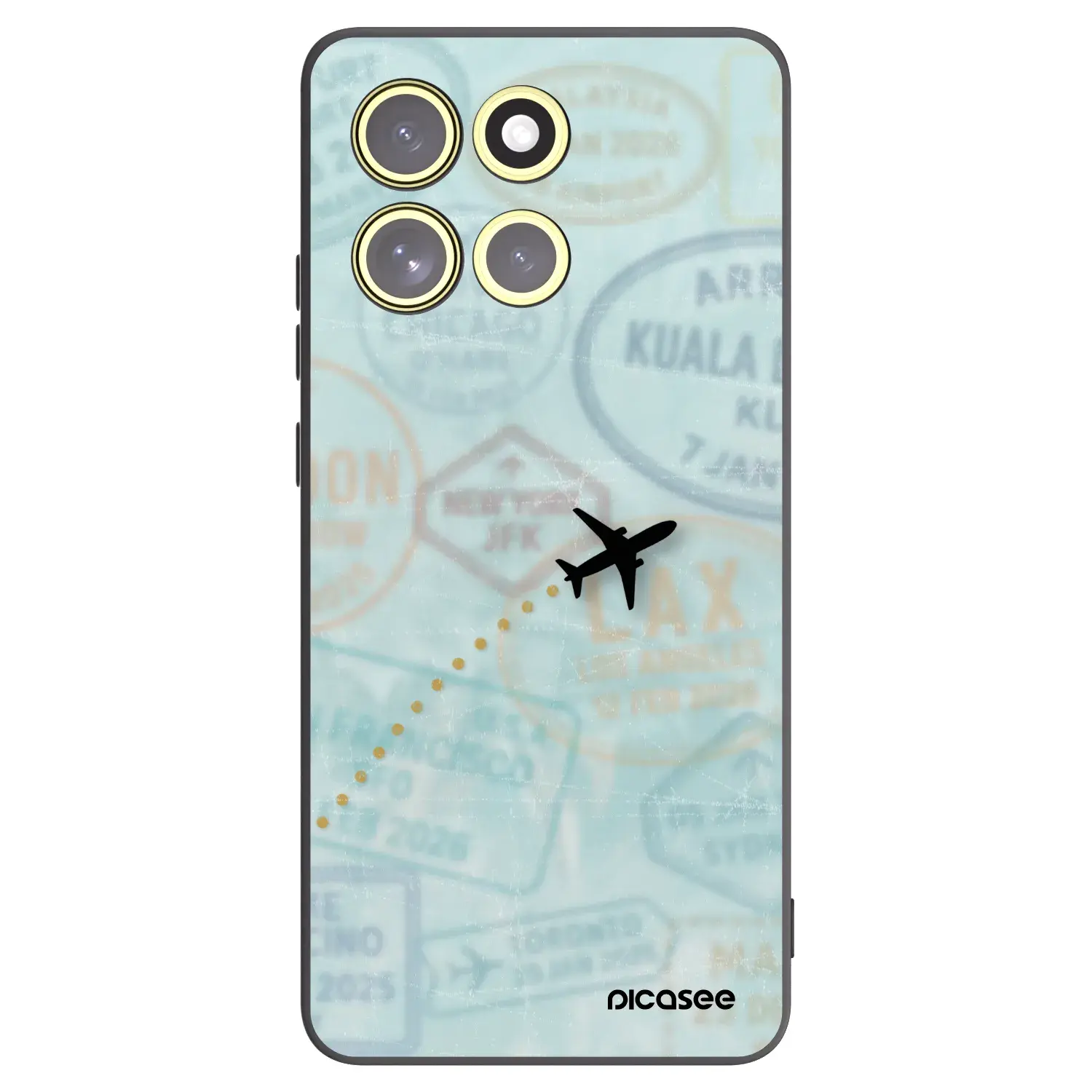 Silikonový černý obal pro Motorola Moto G86 5G - FLIGHT PATH