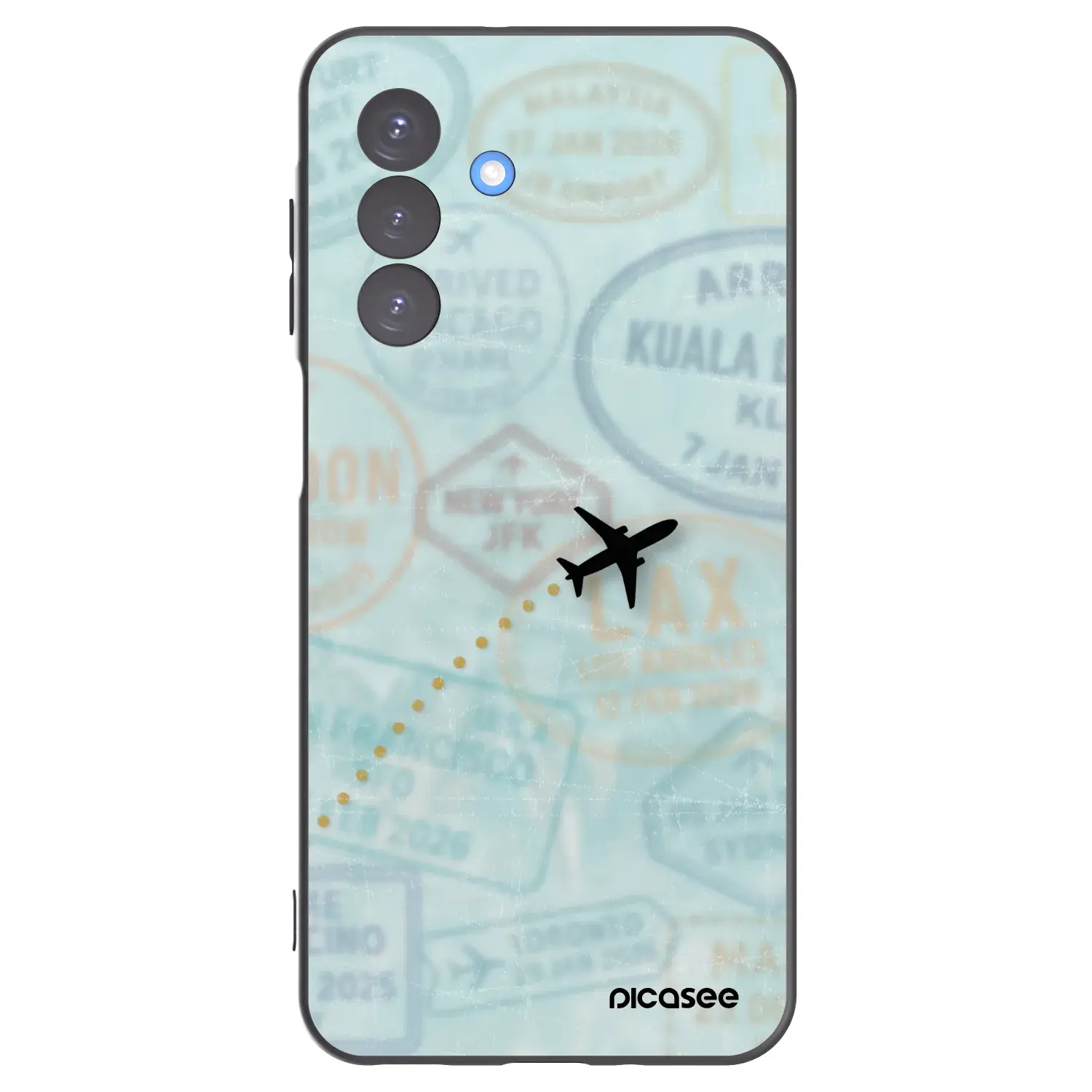 Silikonový černý obal pro Samsung Galaxy A17 5G - FLIGHT PATH