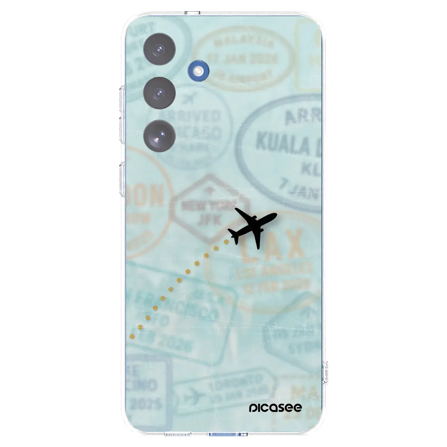 Silikonový průhledný obal pro Samsung Galaxy S25 FE 5G - FLIGHT PATH