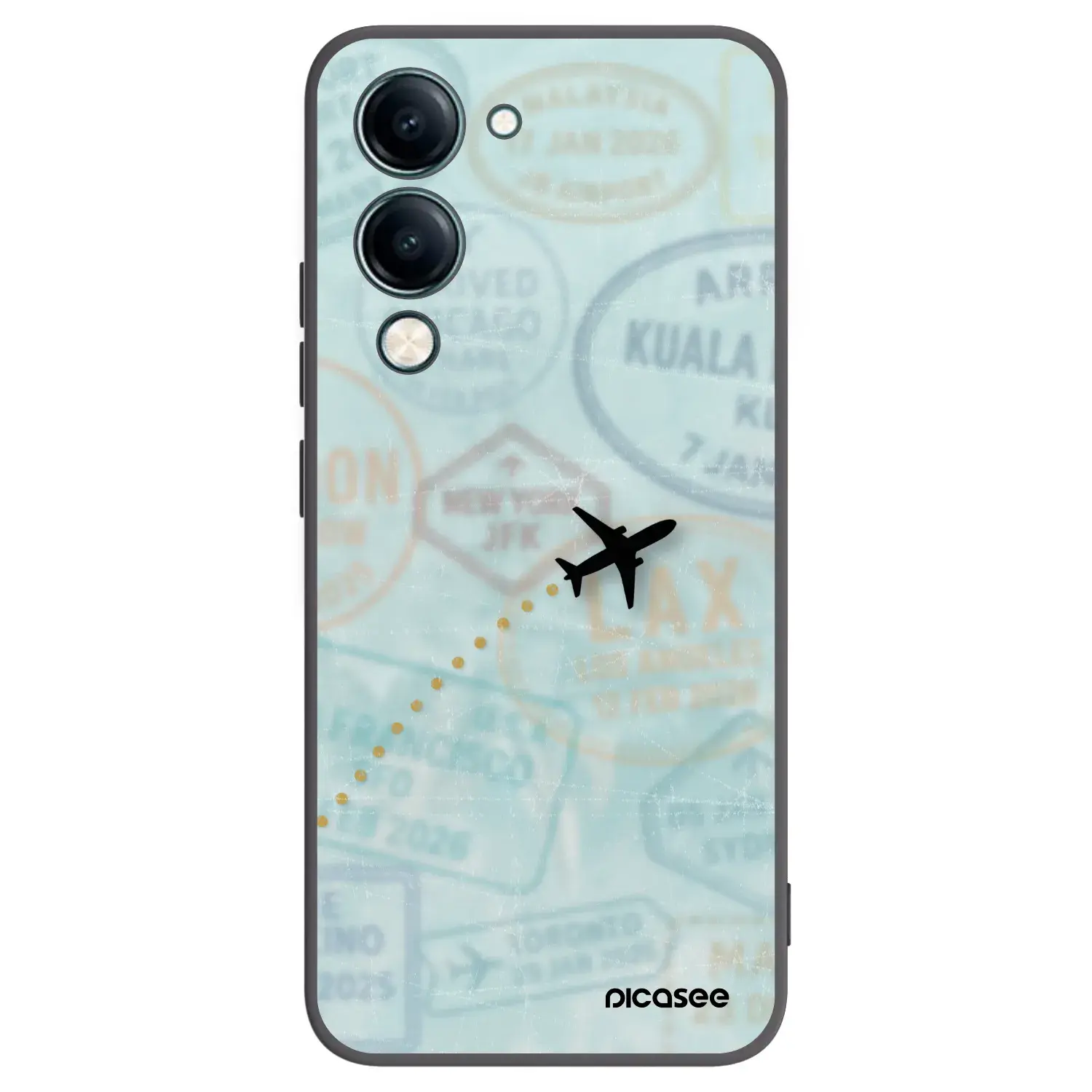 Silikonový černý obal pro Vivo Y29s 5G - FLIGHT PATH