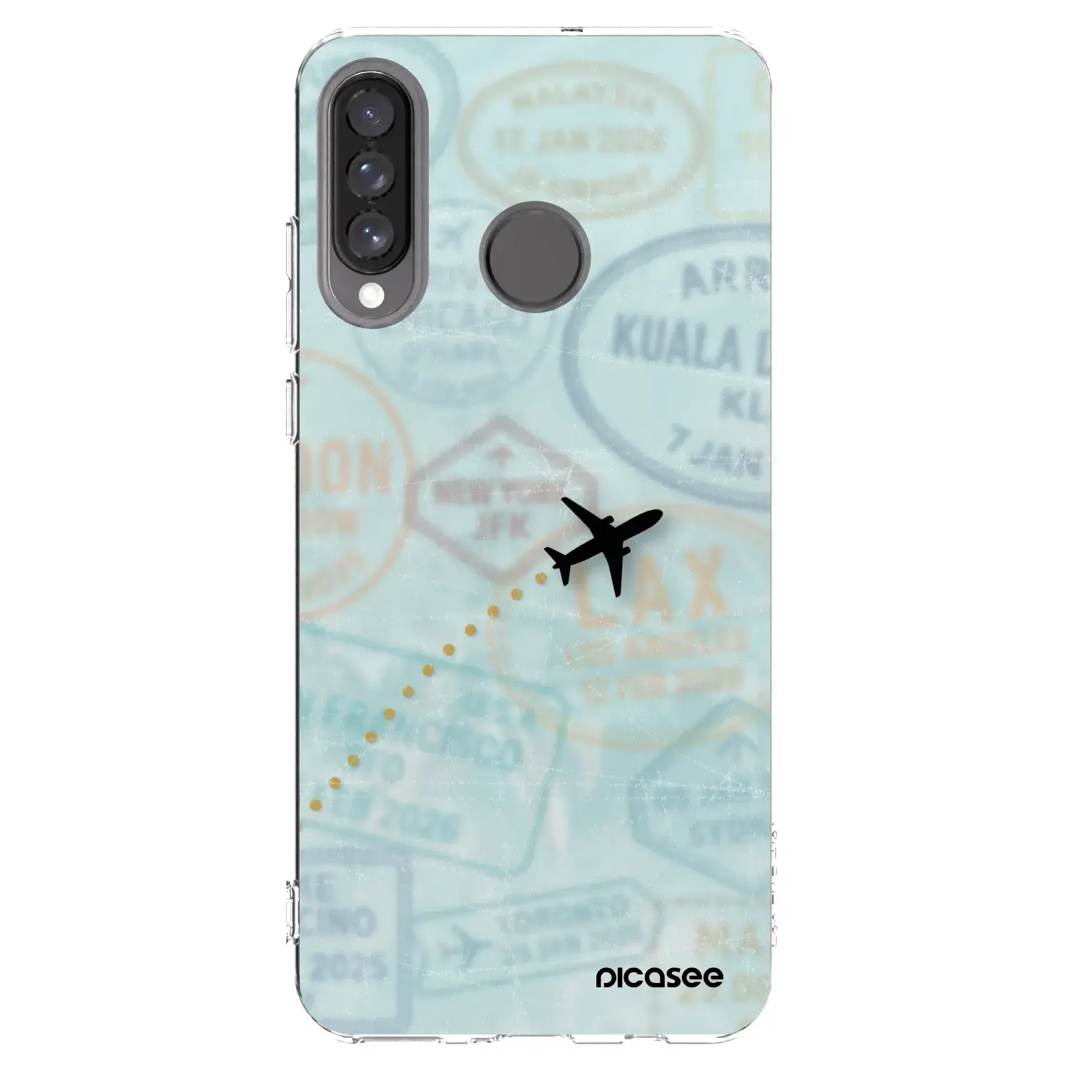 Silikonový průhledný obal pro Huawei P30 Lite - FLIGHT PATH