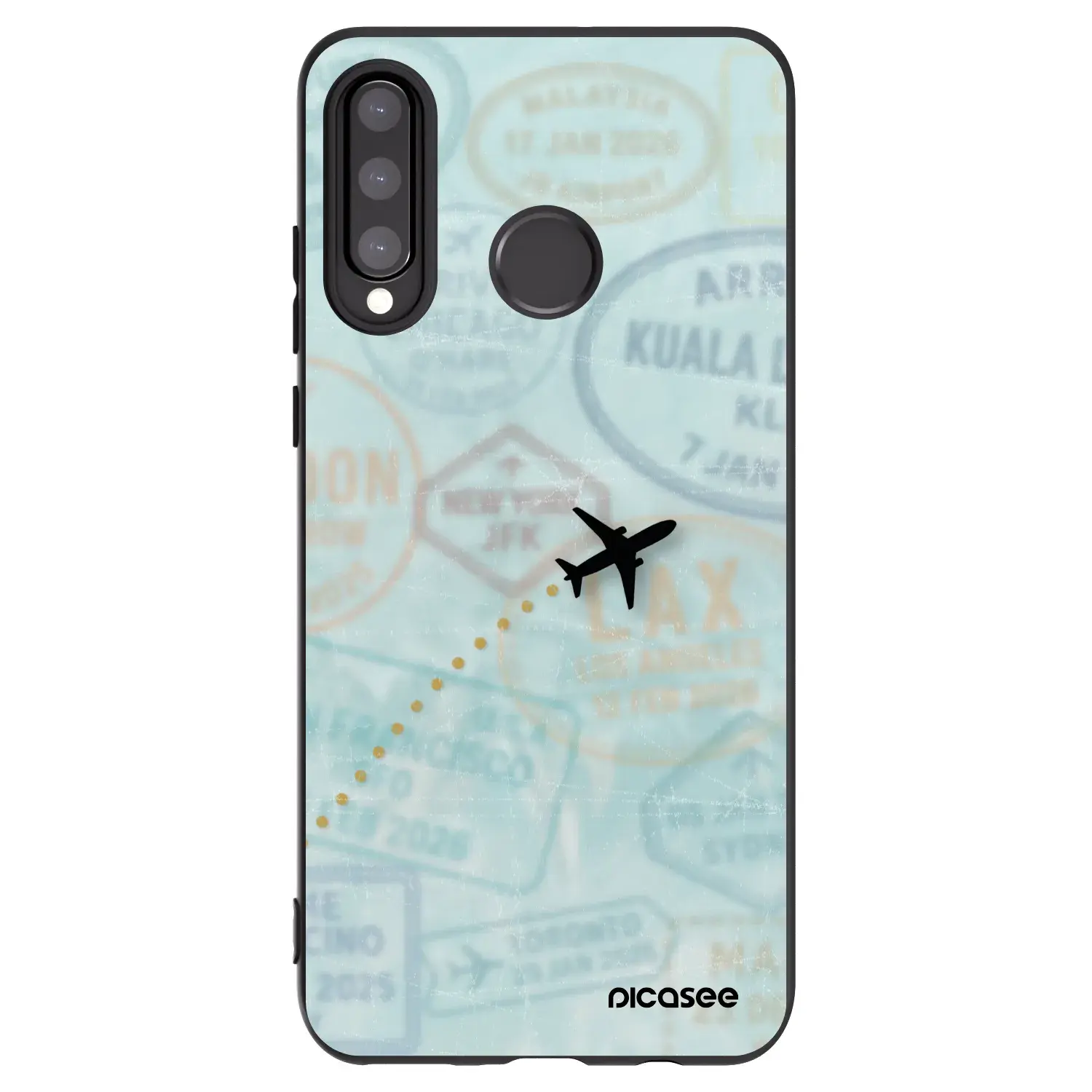 Silikonový černý obal pro Huawei P30 Lite - FLIGHT PATH