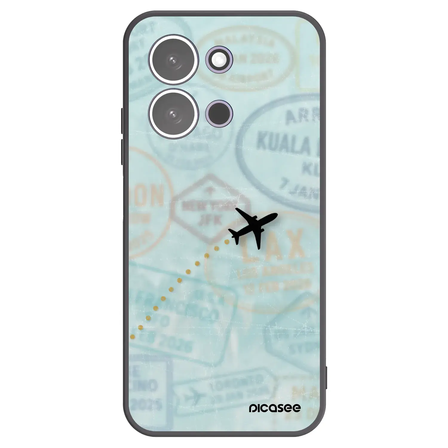 Silikonový černý obal pro Xiaomi Redmi 15C 5G - FLIGHT PATH