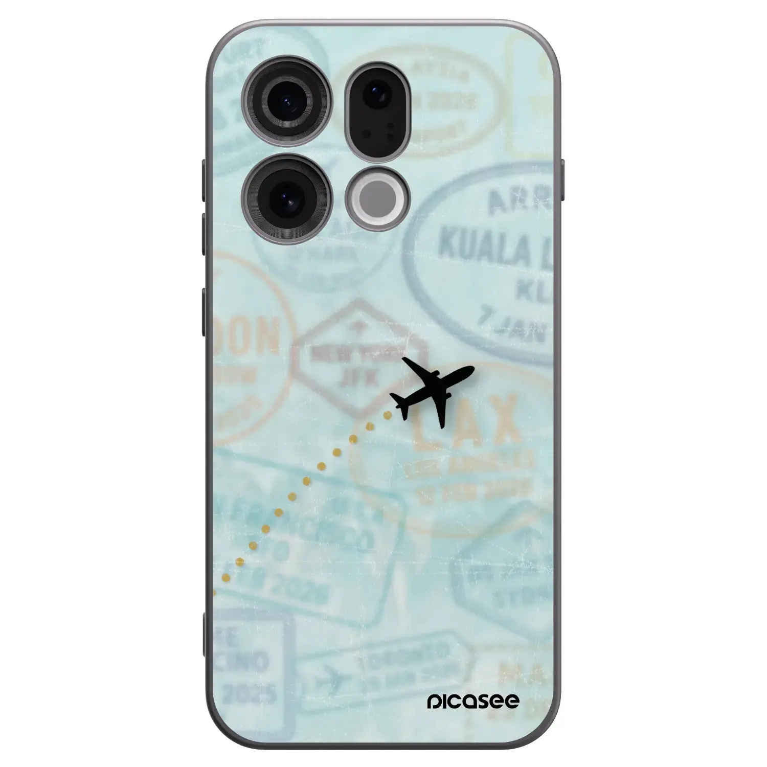 Silikonový černý obal pro OPPO Find X9 - FLIGHT PATH