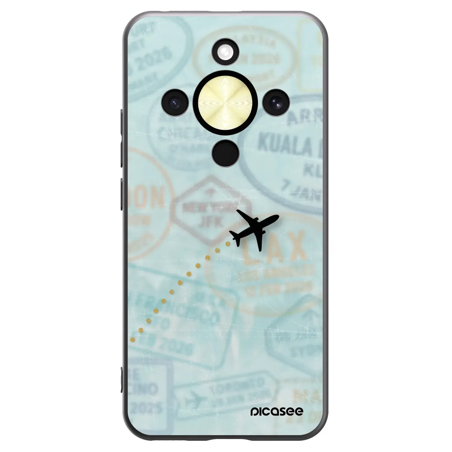 Silikonový černý obal pro Honor Magic8 Lite 5G - FLIGHT PATH