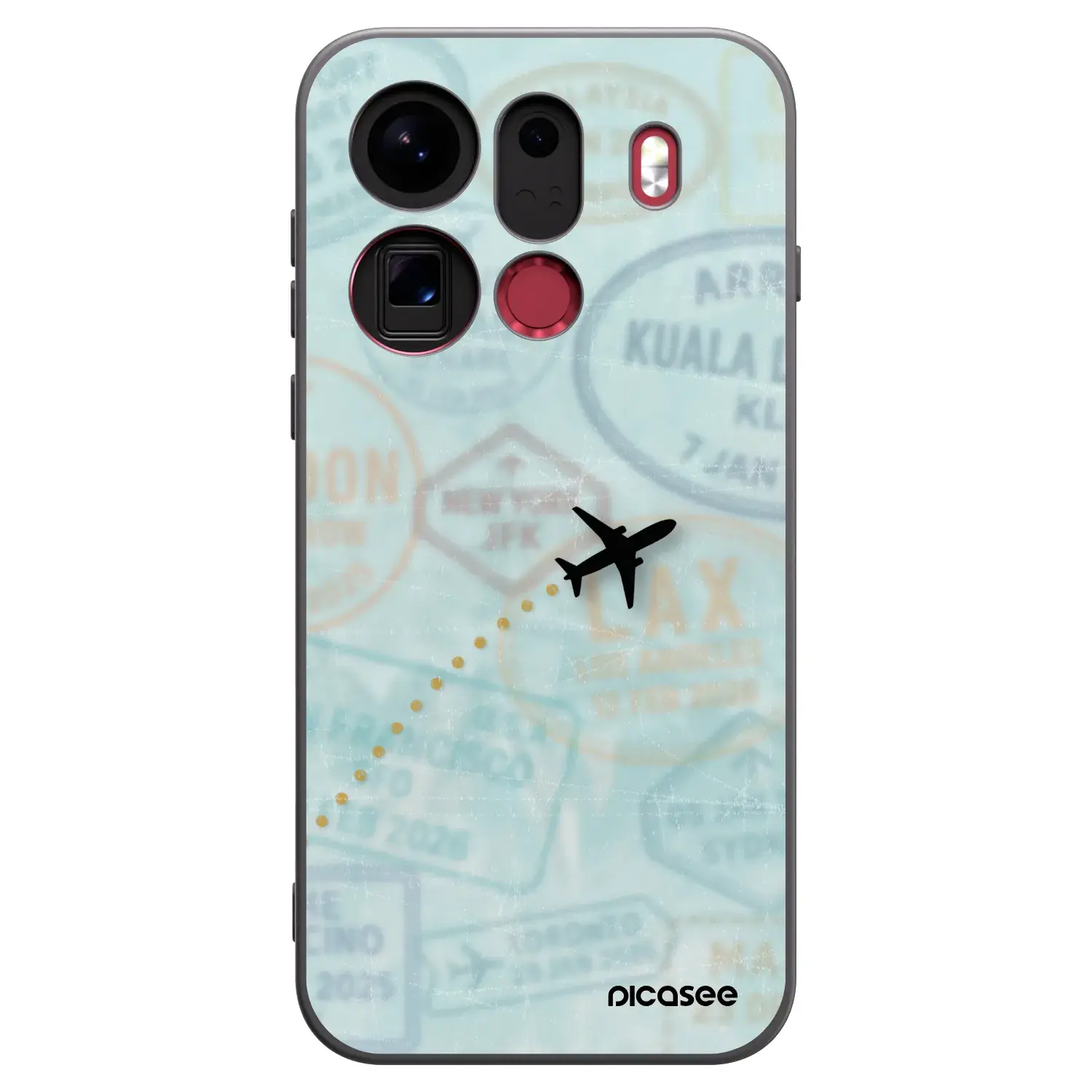 Silikonový černý obal pro OPPO Find X9 Pro - FLIGHT PATH