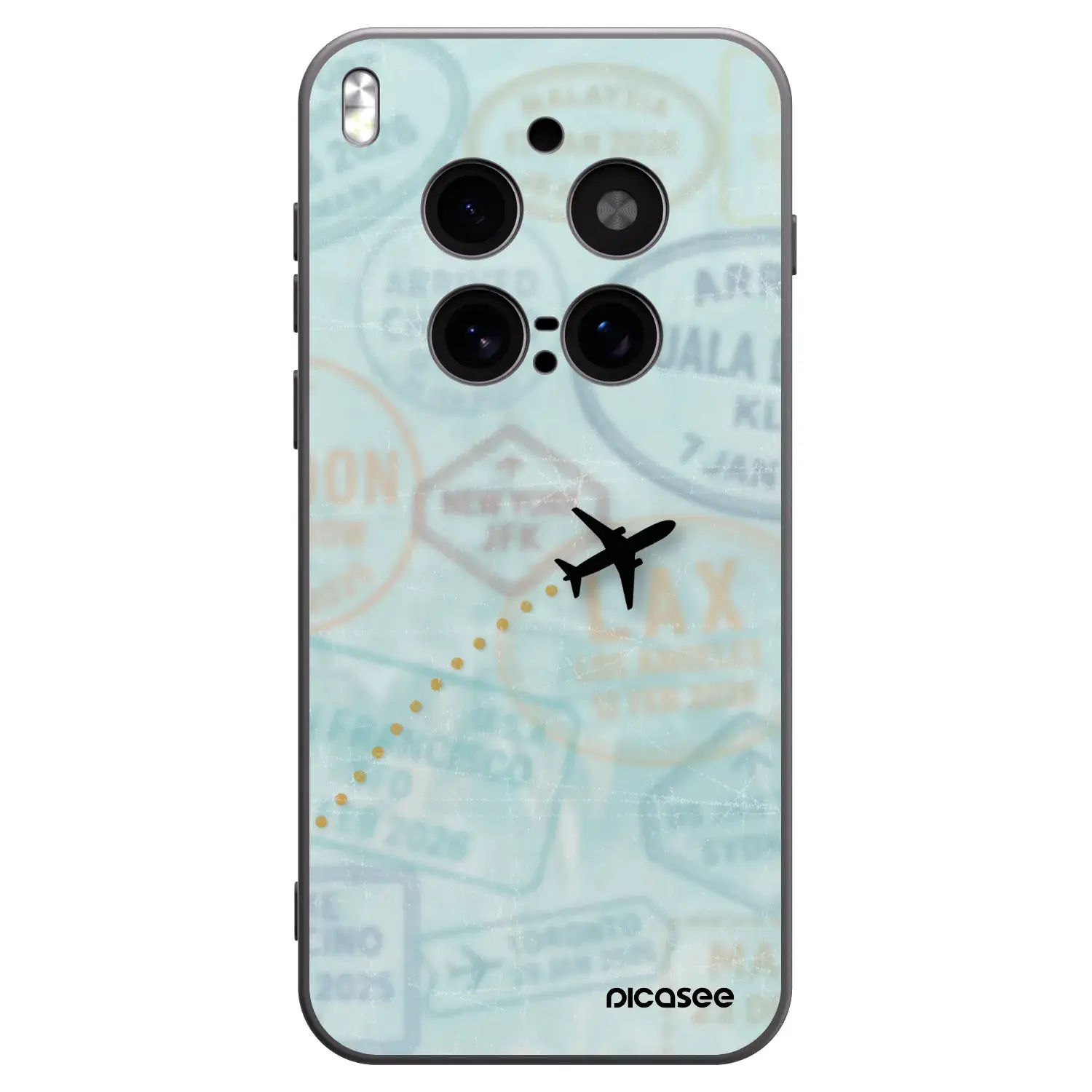 Silikonový černý obal pro Vivo X300 Pro - FLIGHT PATH