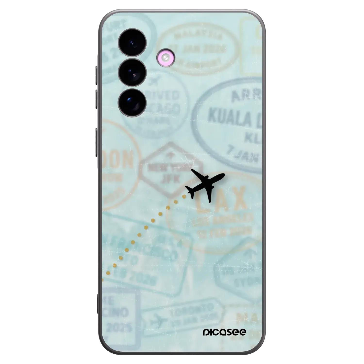 Silikonový černý obal pro Samsung Galaxy A57 5G - FLIGHT PATH