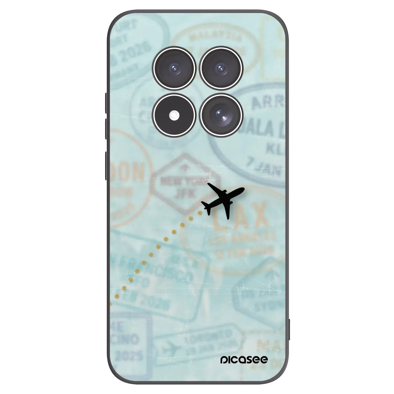 Silikonový černý obal pro Xiaomi Redmi Note 15 Pro 5G - FLIGHT PATH
