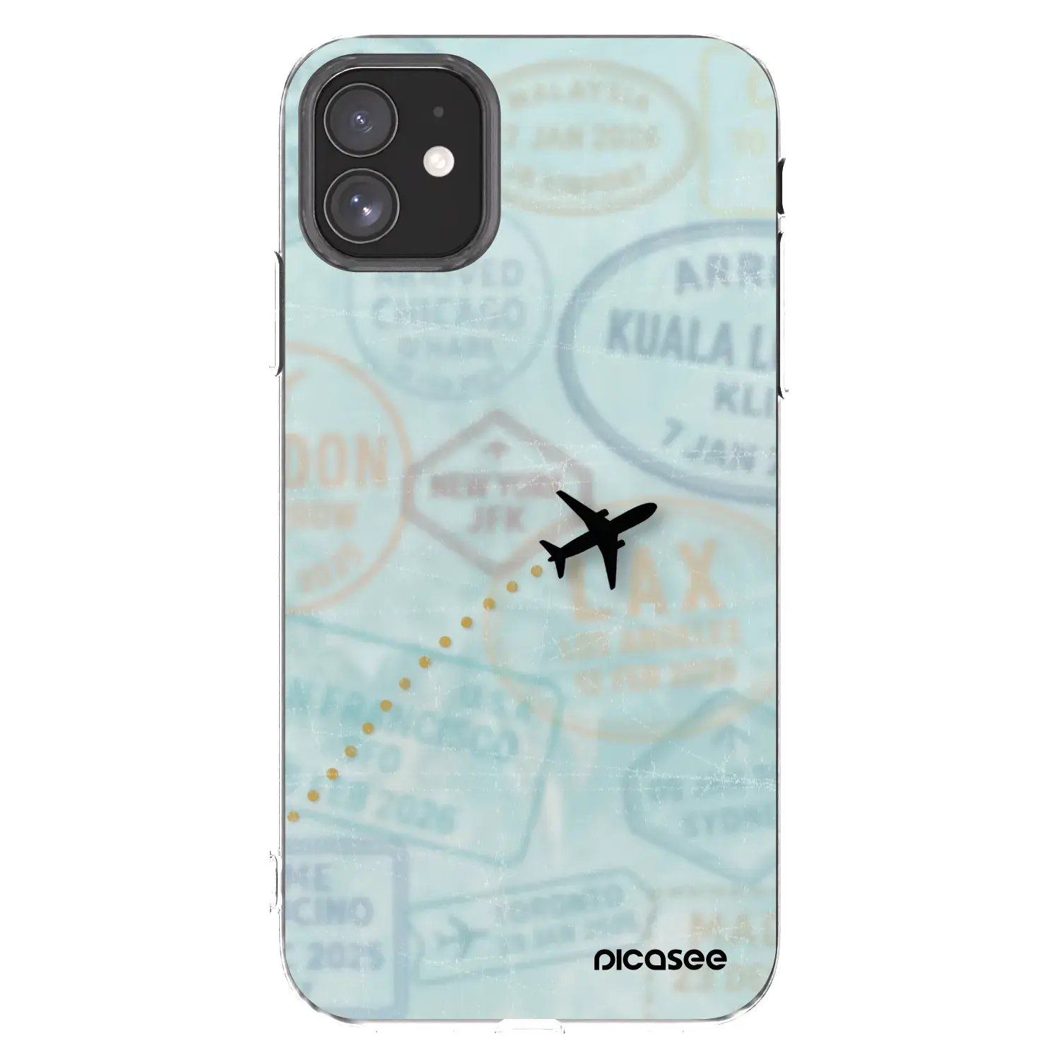 Silikonový průhledný obal pro Apple iPhone 11 - FLIGHT PATH