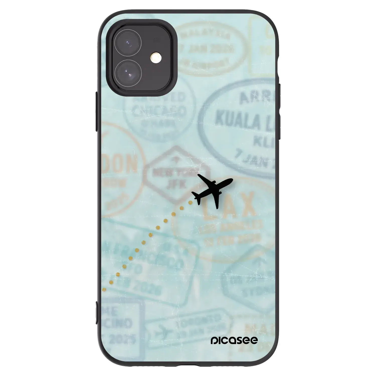 Silikonový černý obal pro Apple iPhone 11 - FLIGHT PATH