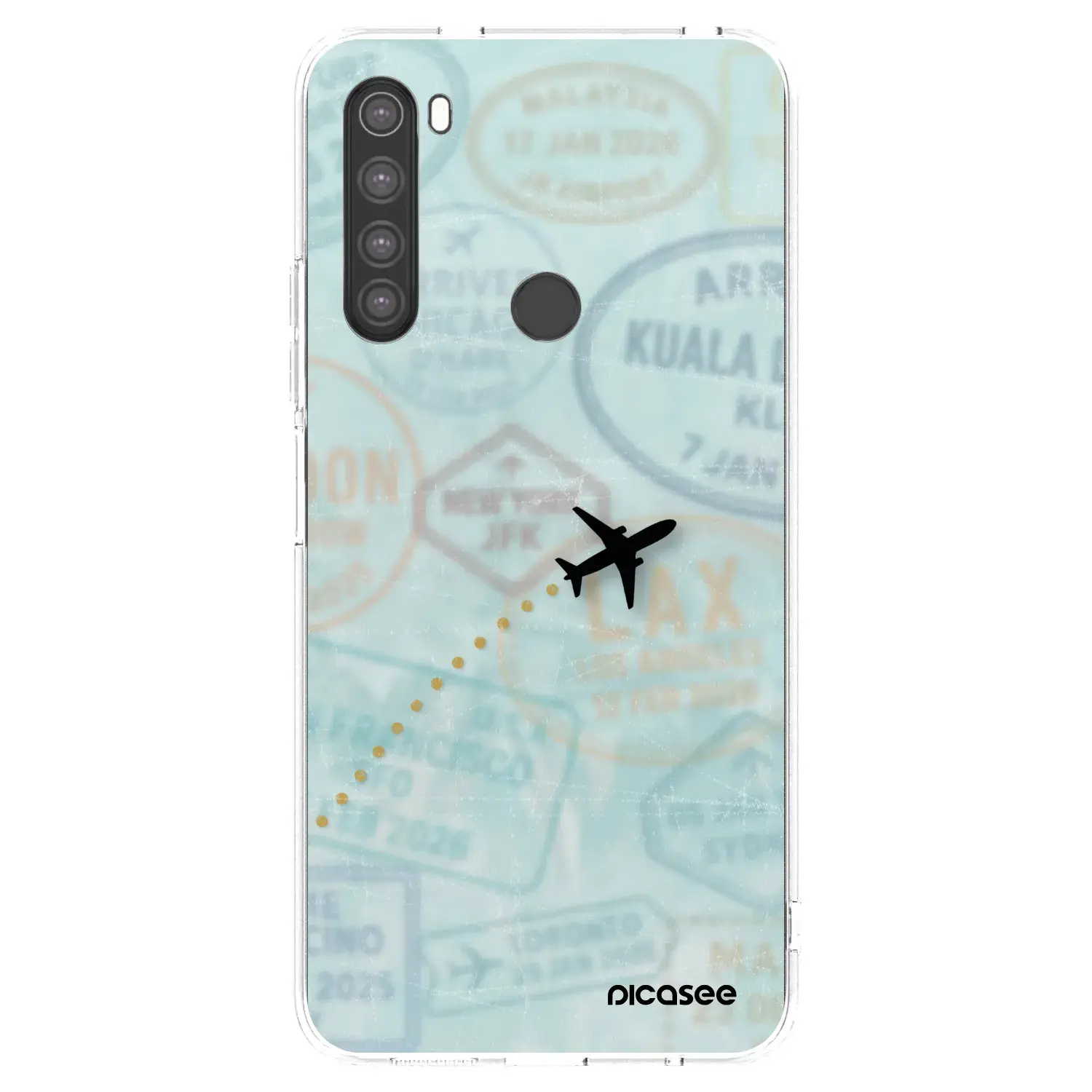 Silikonový průhledný obal pro Xiaomi Redmi Note 8 - FLIGHT PATH
