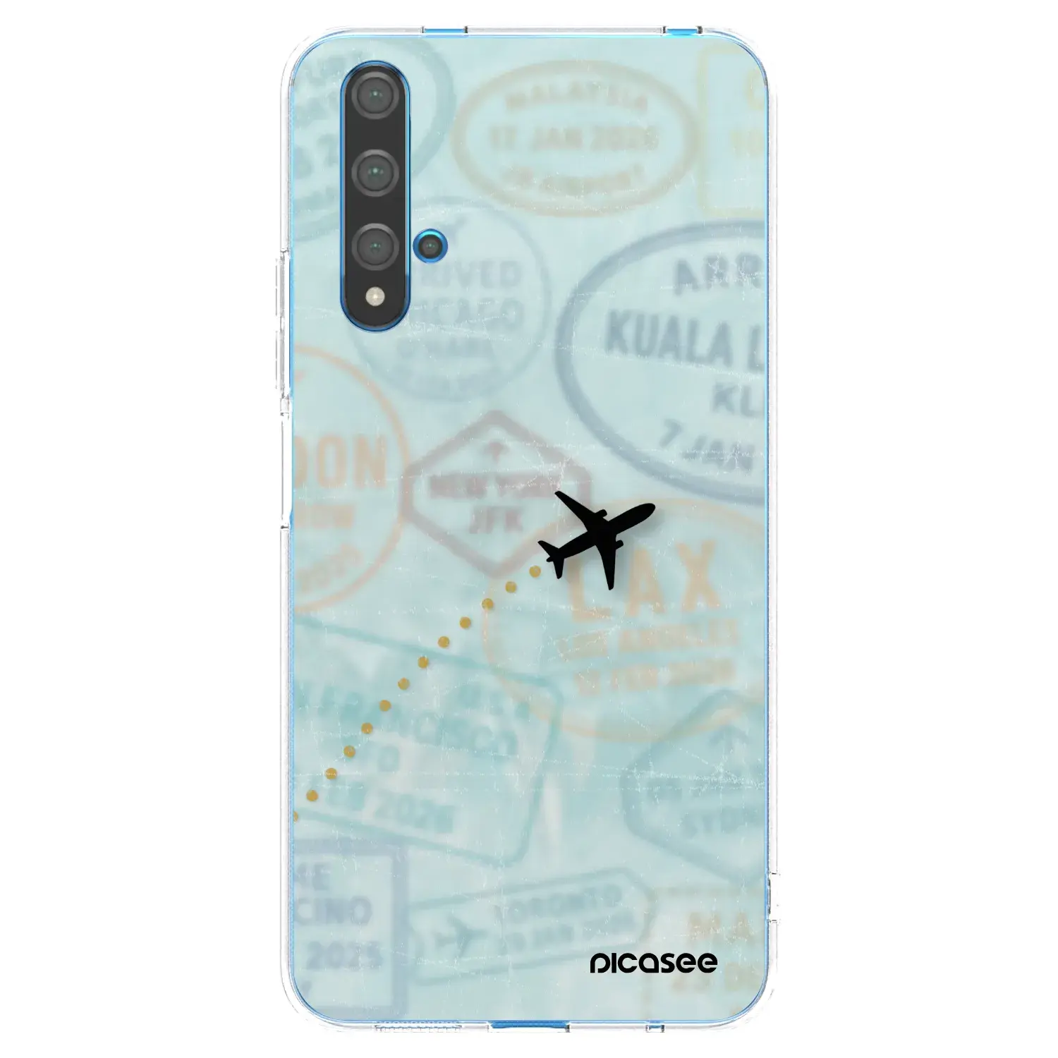 Silikonový průhledný obal pro Huawei Nova 5T - FLIGHT PATH