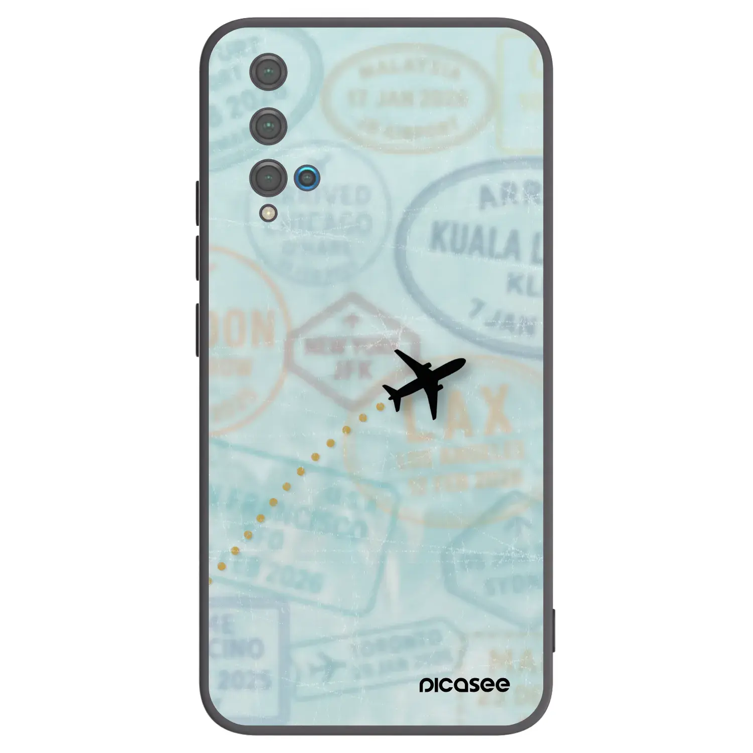 Silikonový černý obal pro Huawei Nova 5T - FLIGHT PATH