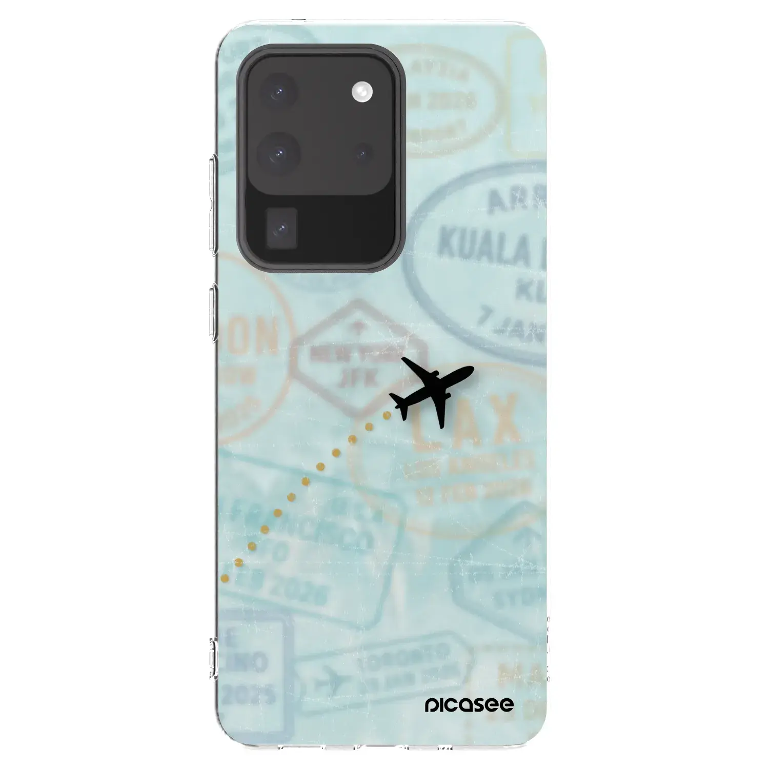 Silikonový průhledný obal pro Samsung Galaxy S20 Ultra 5G G988F - FLIGHT PATH