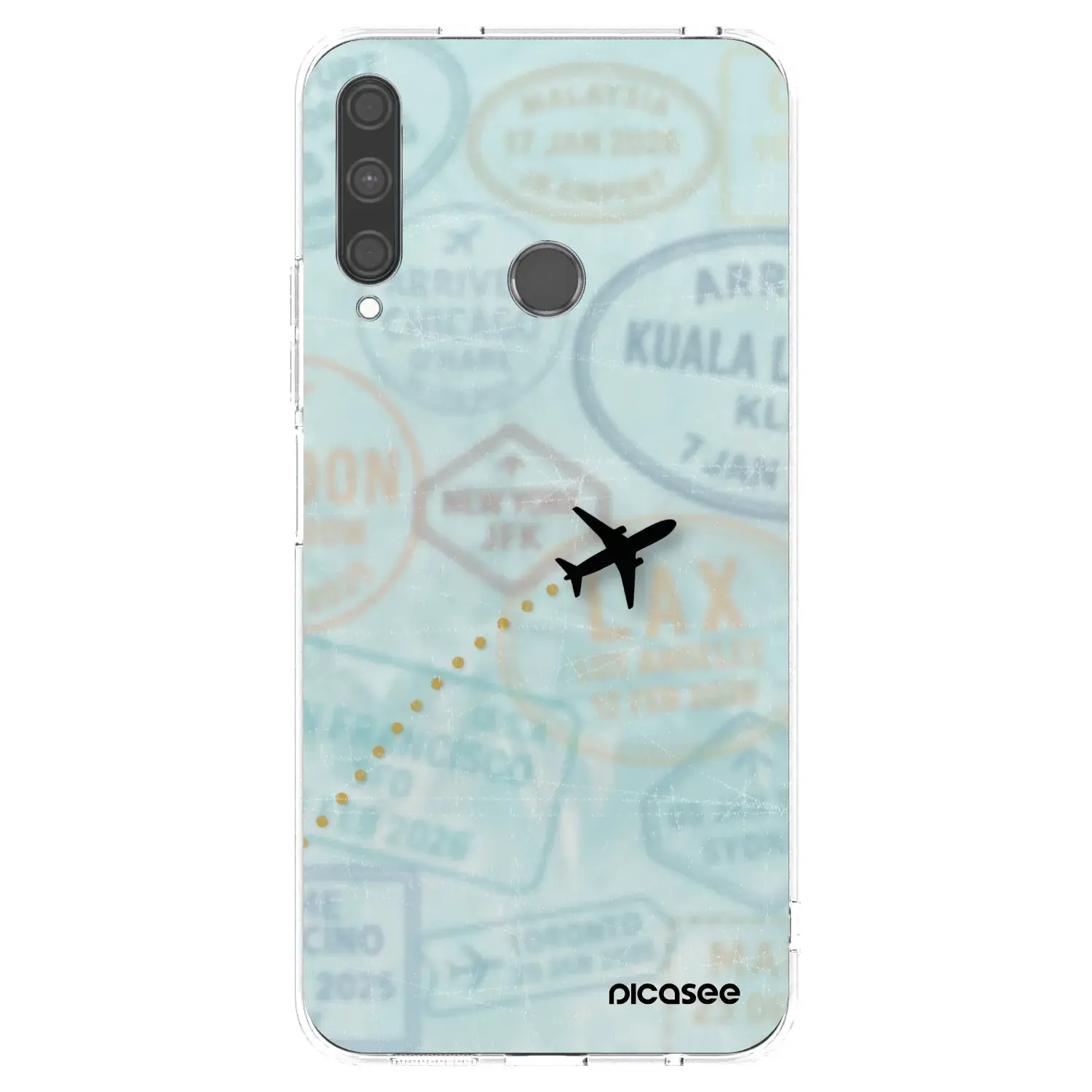 Silikonový průhledný obal pro Huawei P40 Lite E - FLIGHT PATH
