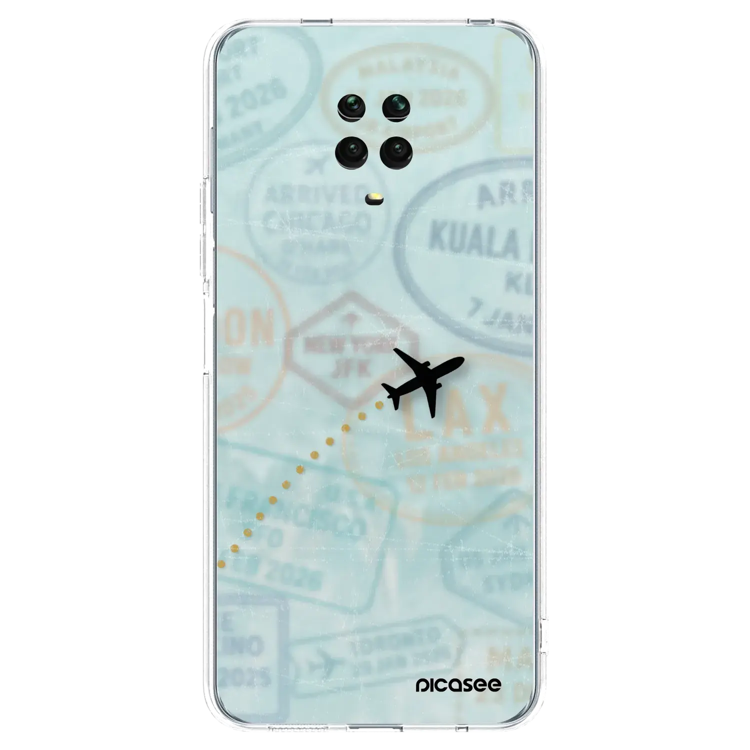 Silikonový průhledný obal pro Xiaomi Redmi Note 9 Pro - FLIGHT PATH