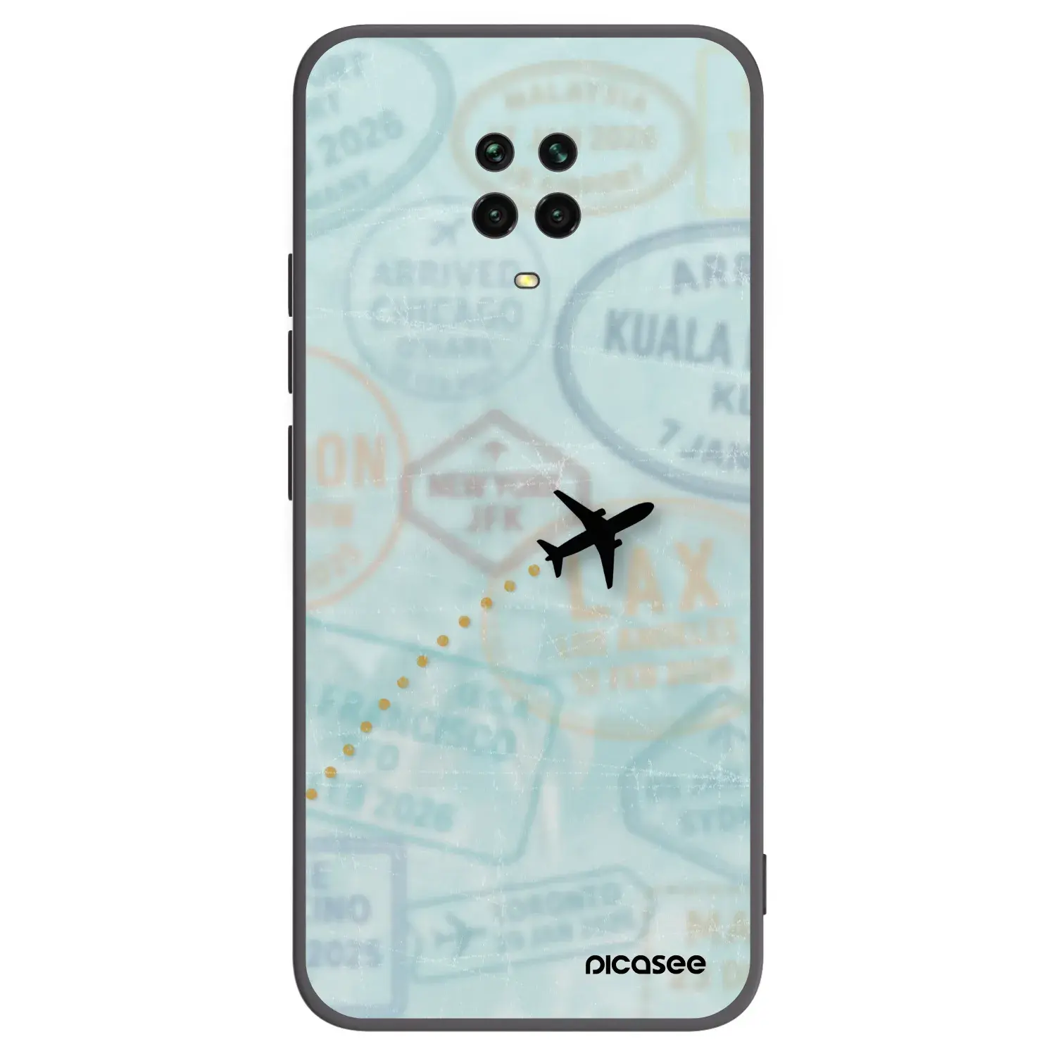 Silikonový černý obal pro Xiaomi Redmi Note 9 Pro - FLIGHT PATH