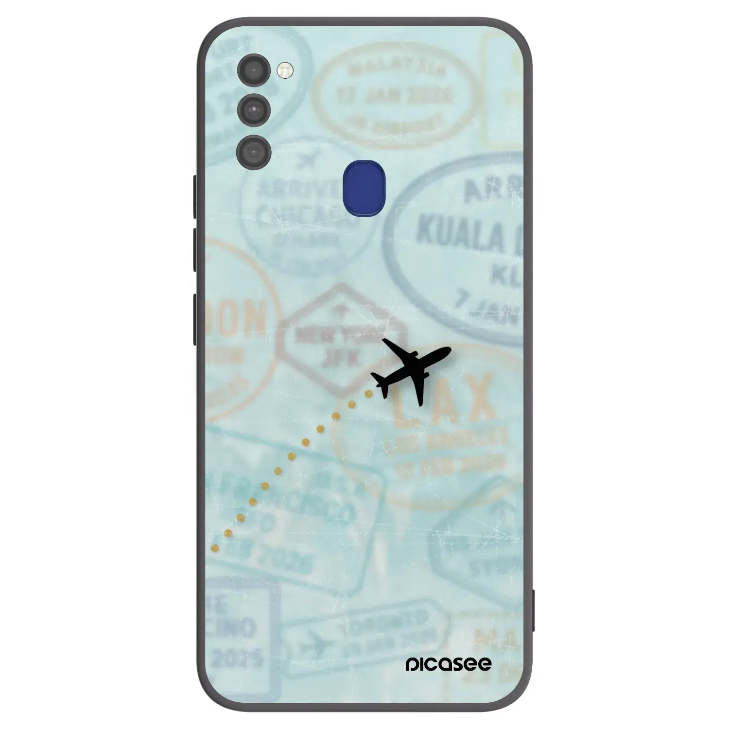 Silikonový černý obal pro Samsung Galaxy M21 M215F - FLIGHT PATH