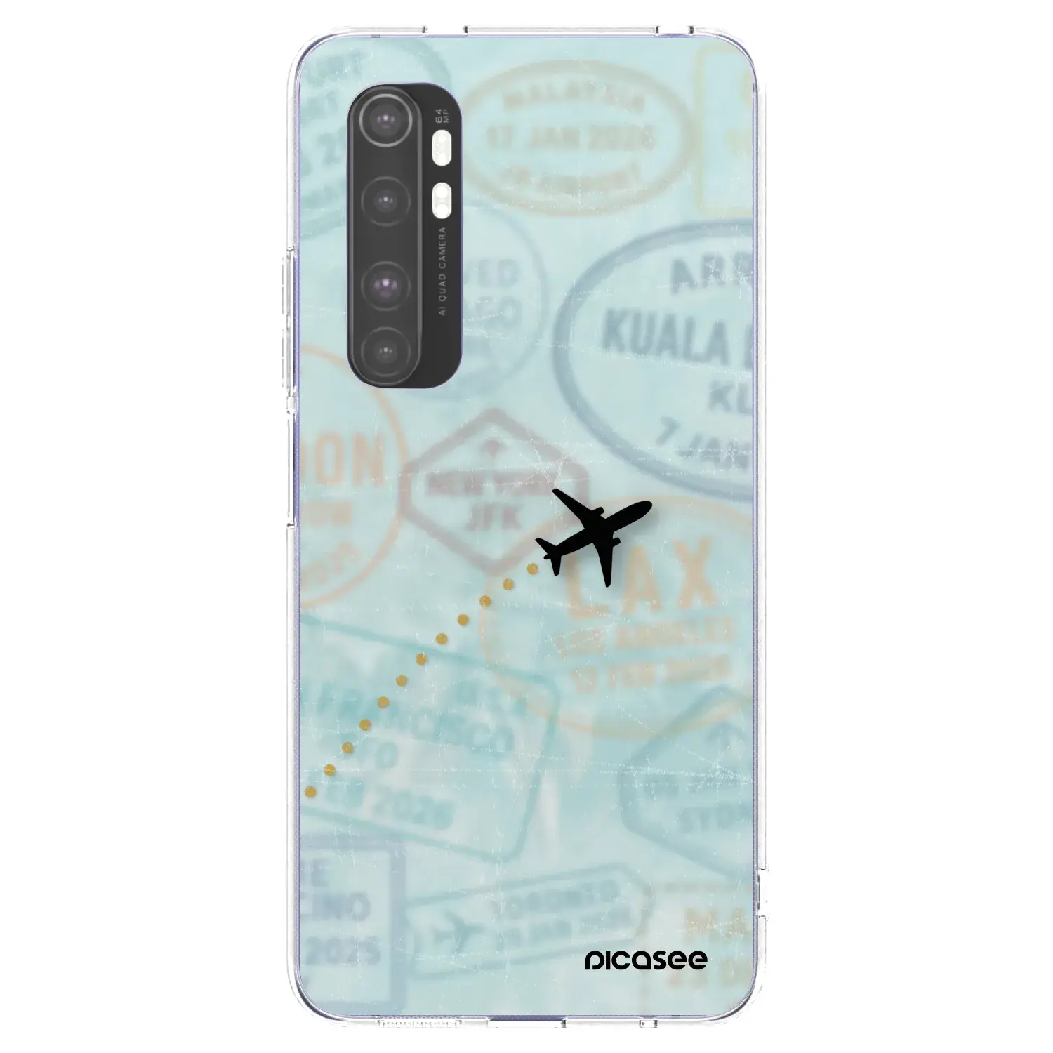 Silikonový průhledný obal pro Xiaomi Mi Note 10 Lite - FLIGHT PATH