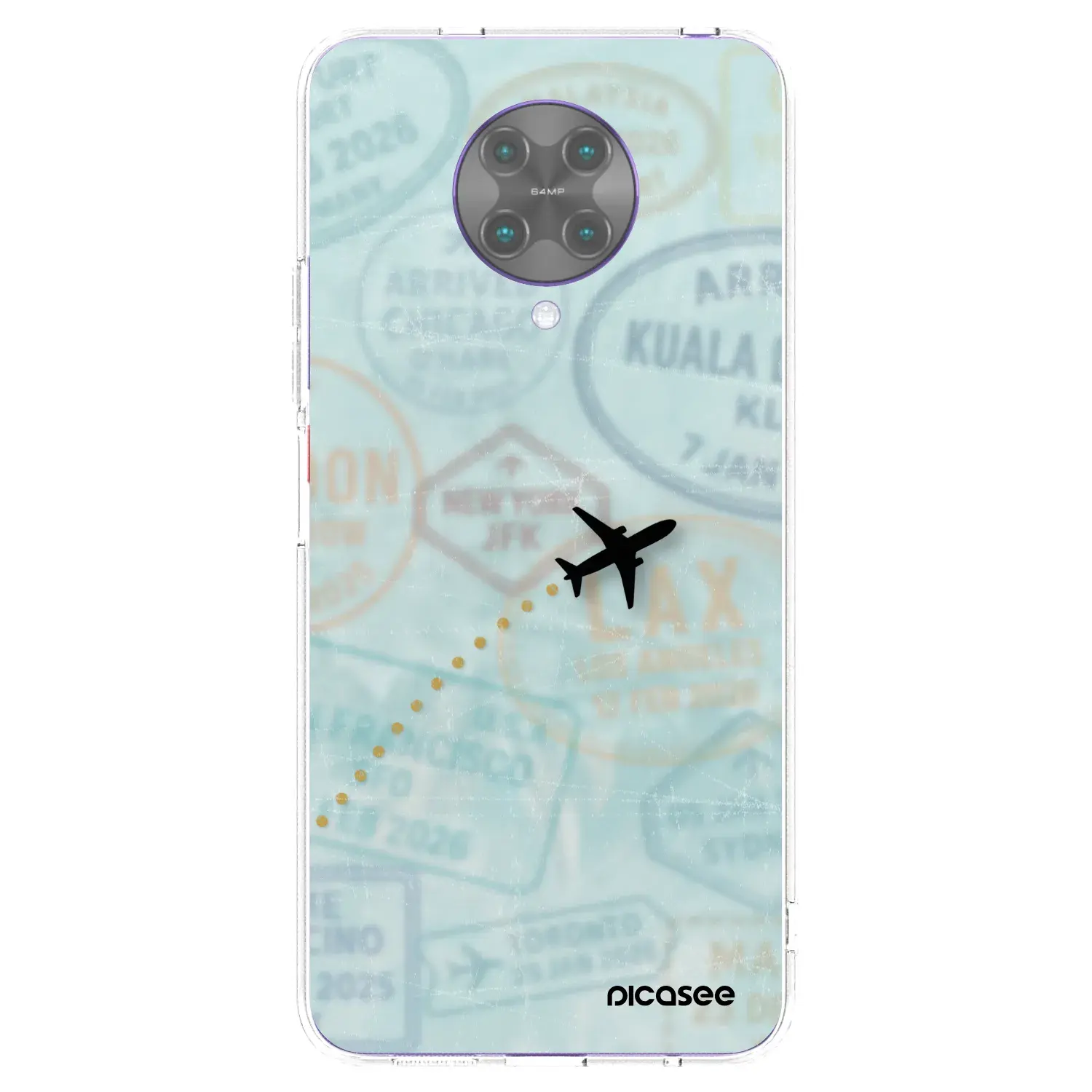 Silikonový průhledný obal pro Xiaomi Poco F2 Pro - FLIGHT PATH