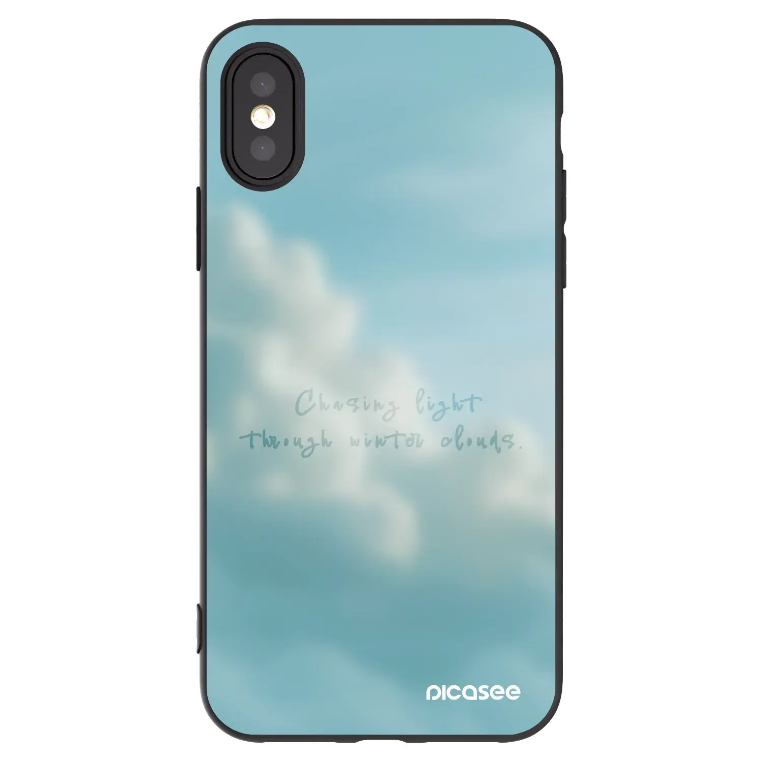 Silikonový černý obal pro Apple iPhone X/XS - CHASiNG LIGHT