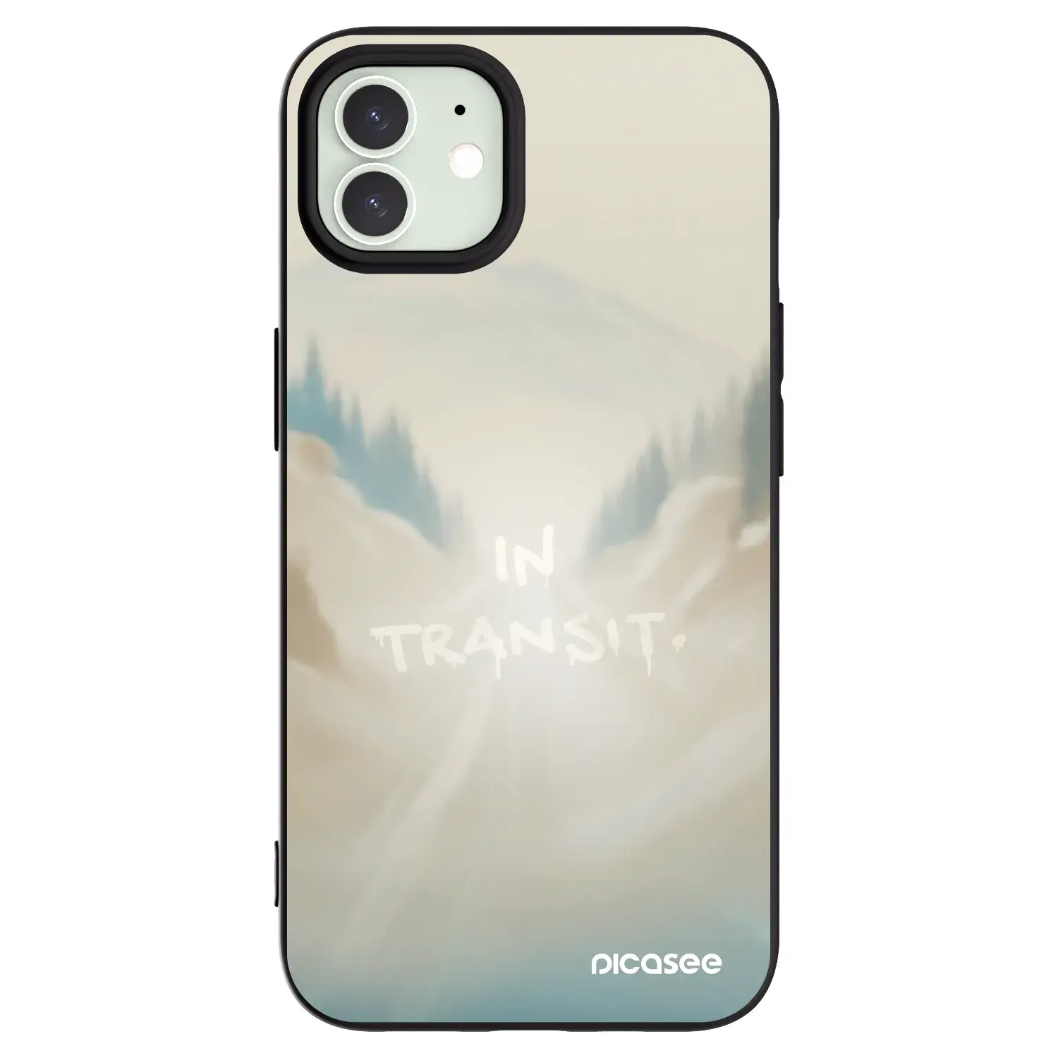 Silikonový černý obal pro Apple iPhone 12 - IN TRANSIT