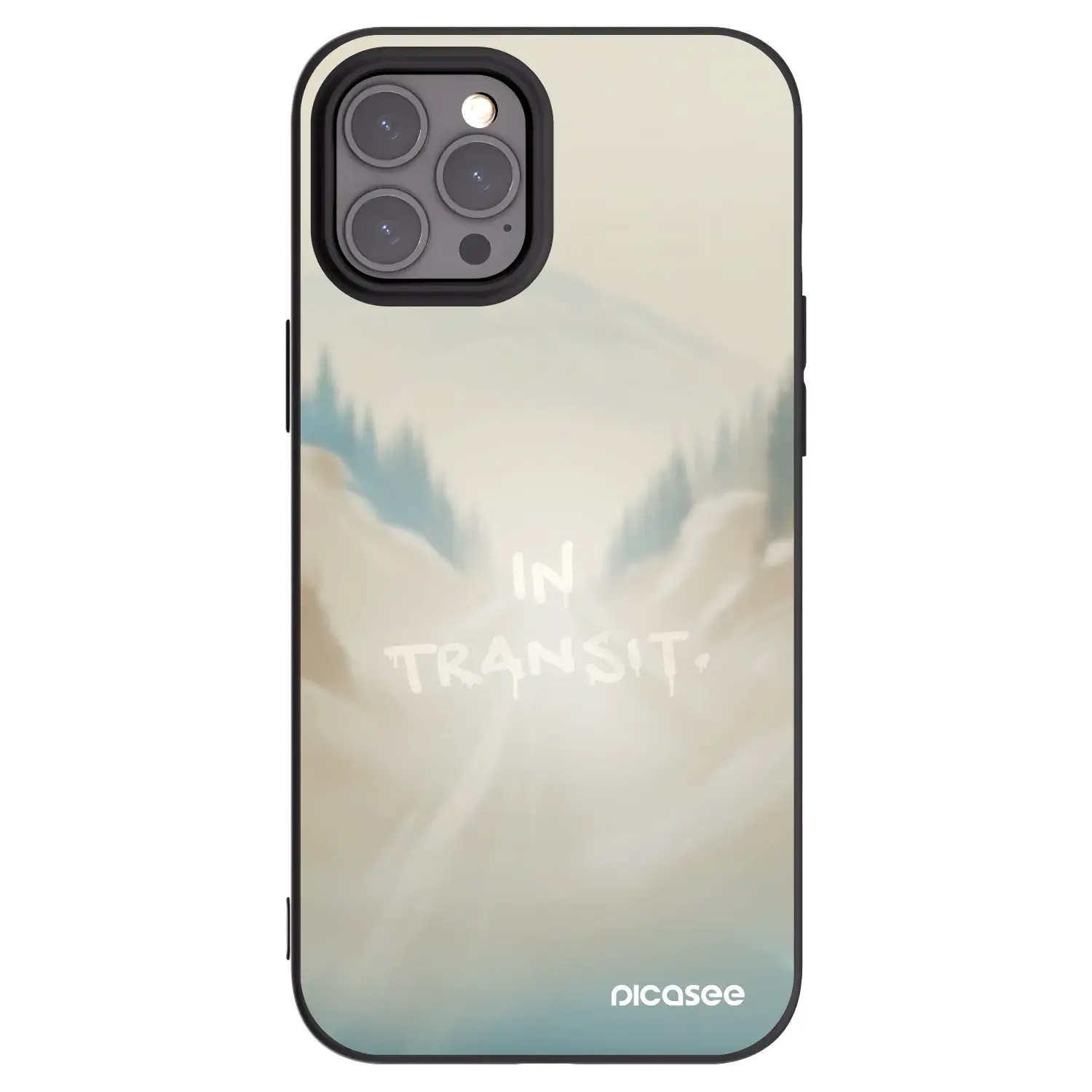 Silikonový černý obal pro Apple iPhone 12 Pro Max - IN TRANSIT