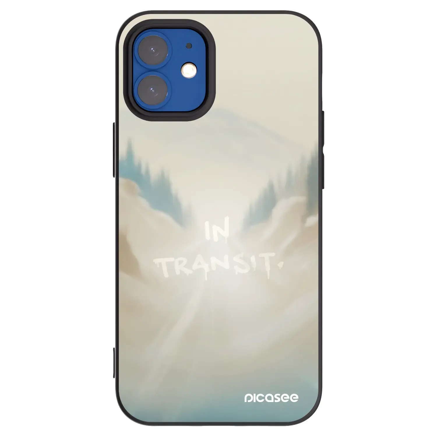 Silikonový černý obal pro Apple iPhone 12 mini - IN TRANSIT