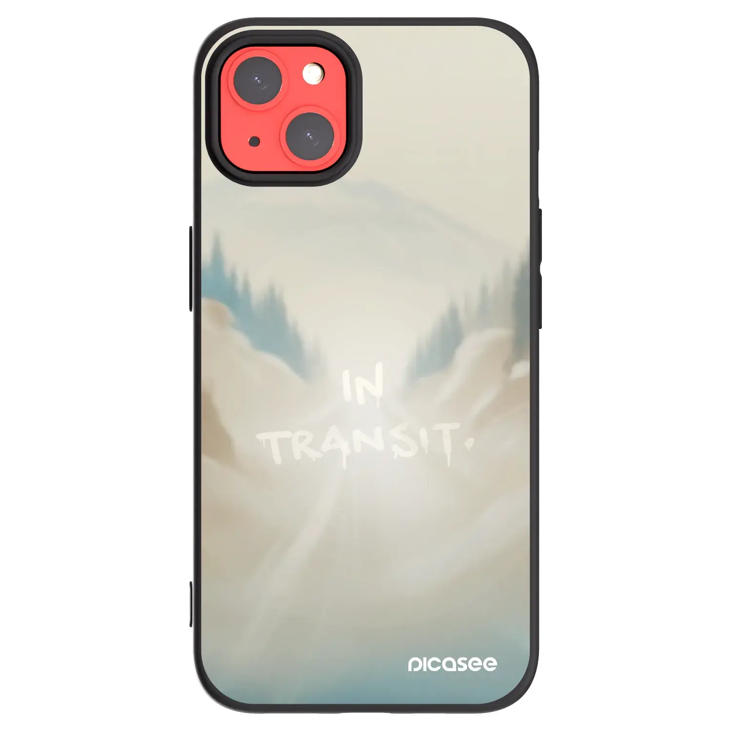 Silikonový černý obal pro Apple iPhone 13 - IN TRANSIT