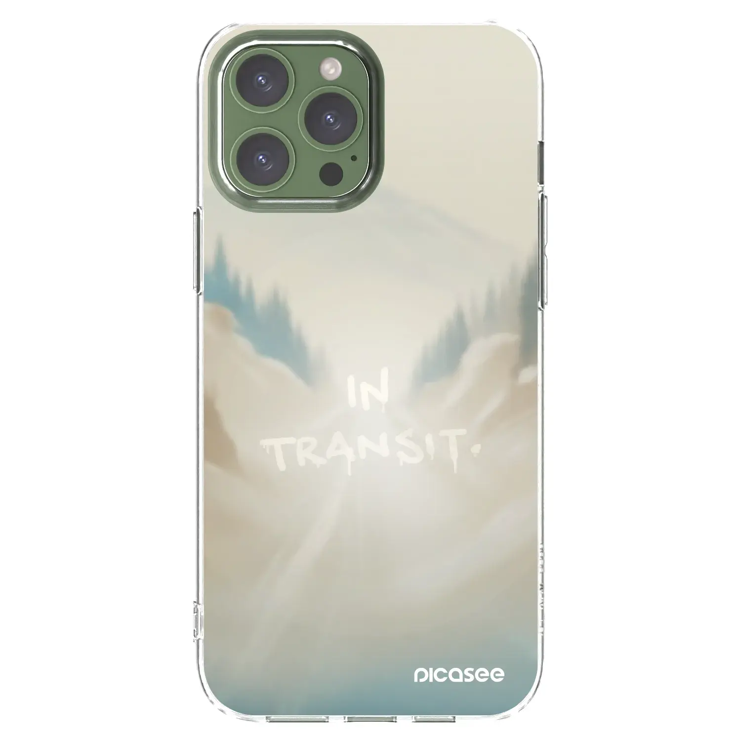 Silikonový průhledný obal pro Apple iPhone 13 Pro Max - IN TRANSIT