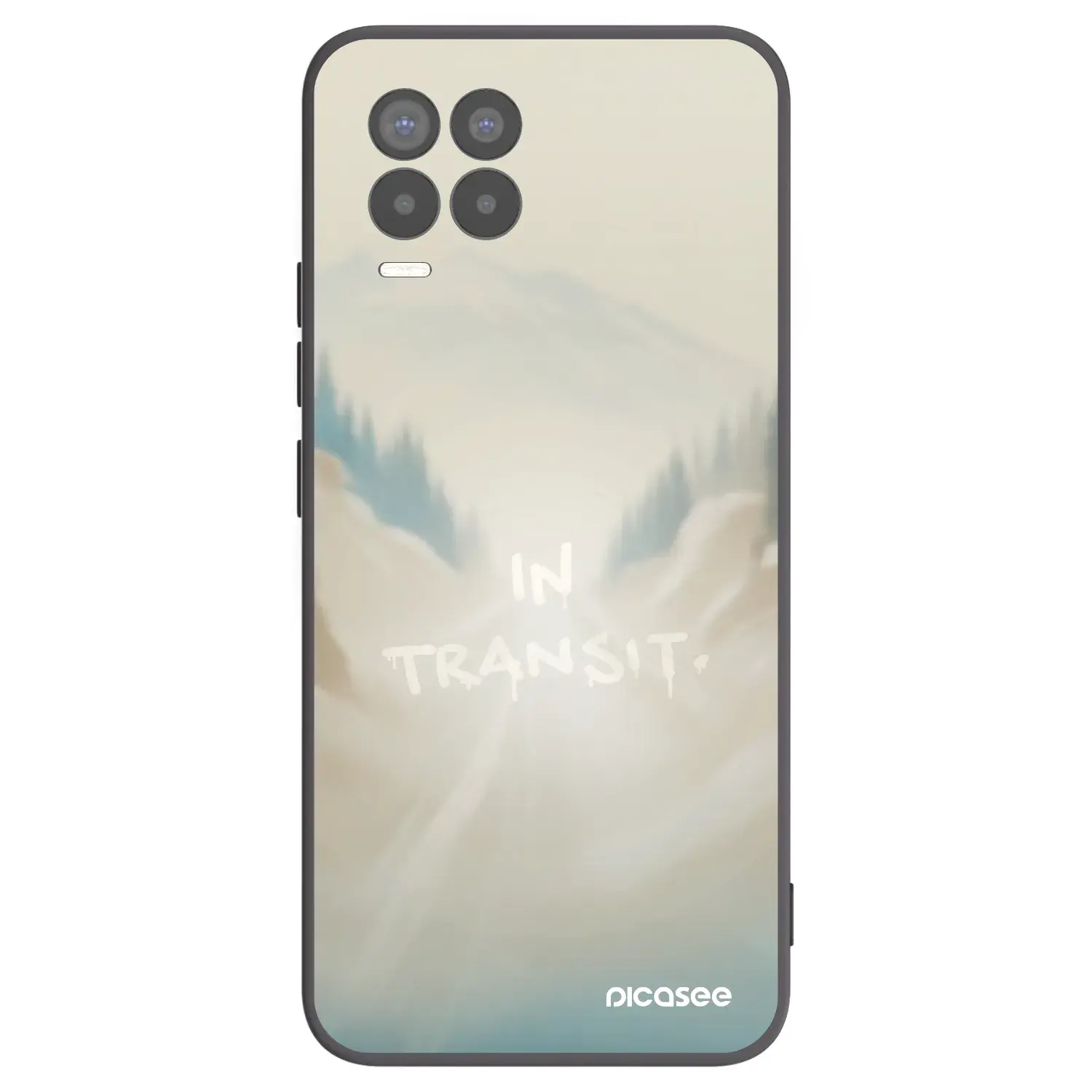 Silikonový černý obal pro Realme 8 Pro - IN TRANSIT
