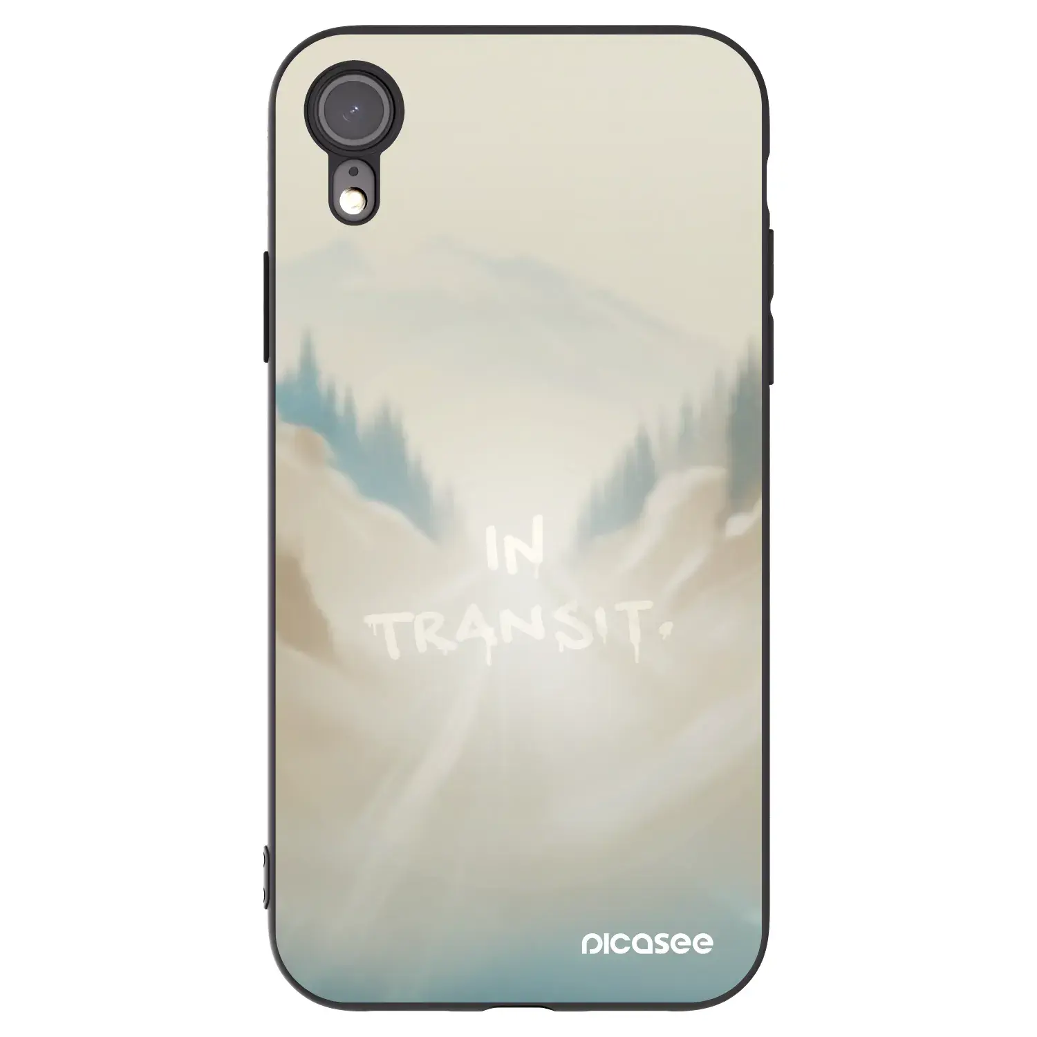 Silikonový černý obal pro Apple iPhone XR - IN TRANSIT
