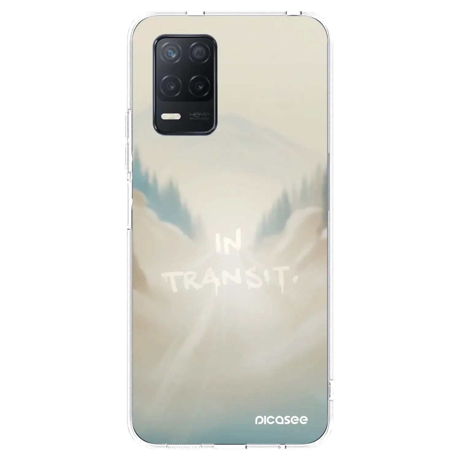 Silikonový průhledný obal pro Realme 8 5G - IN TRANSIT