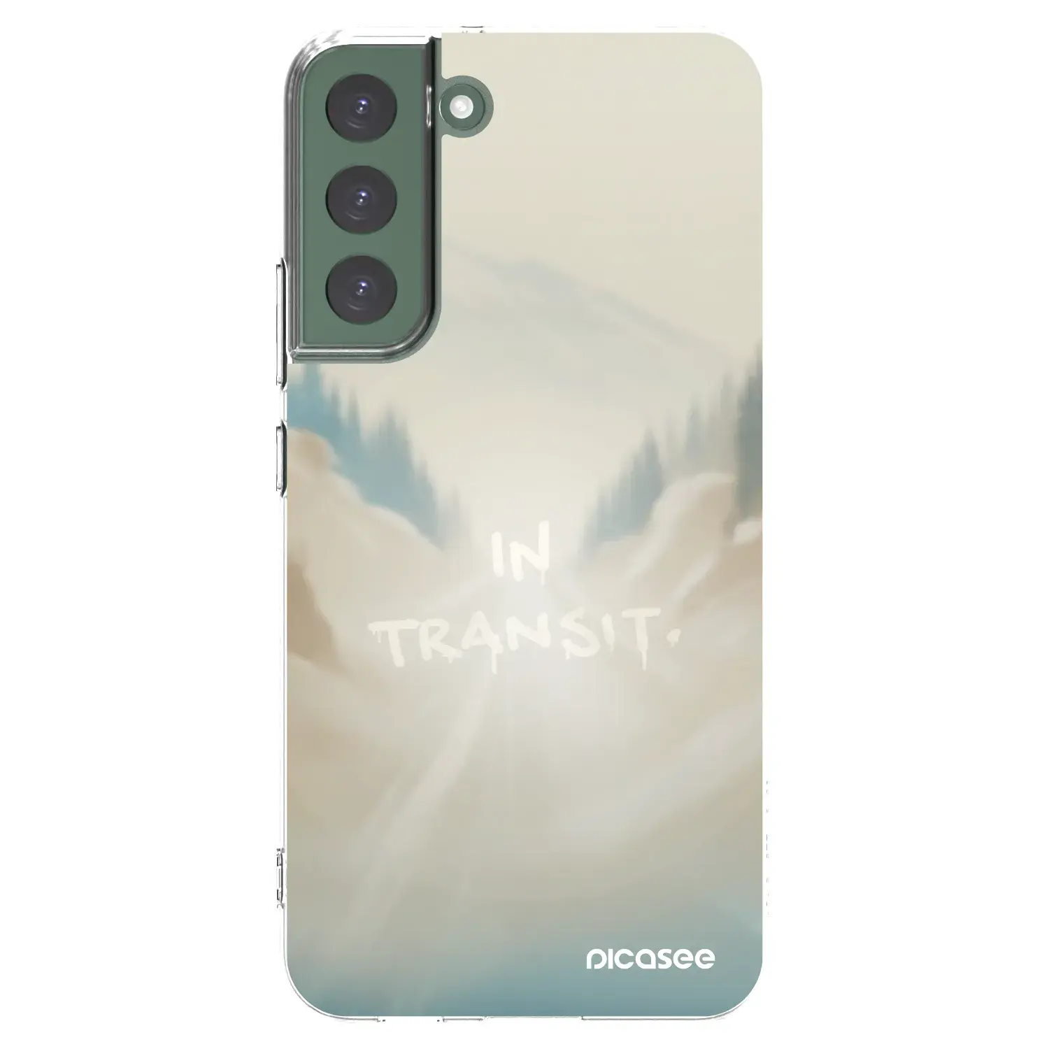 Silikonový průhledný obal pro Samsung Galaxy S22+ 5G - IN TRANSIT