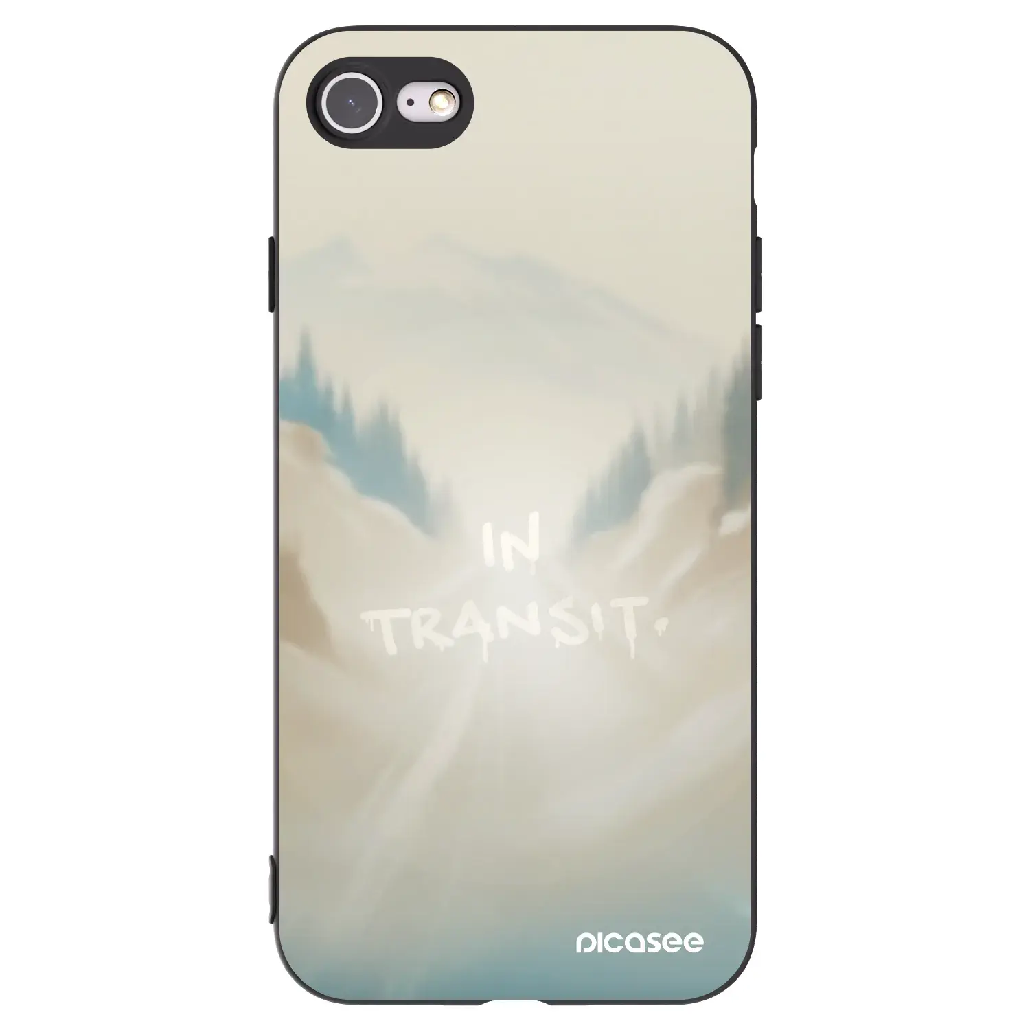 Silikonový černý obal pro Apple iPhone SE 2022 - IN TRANSIT