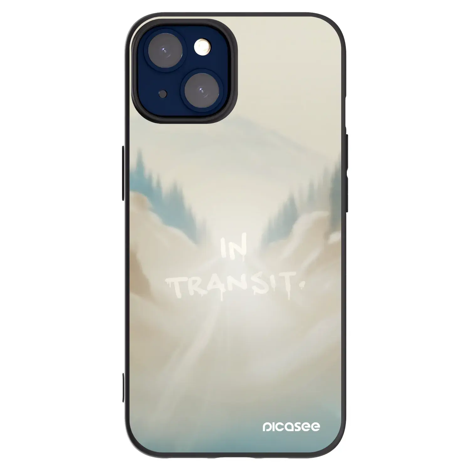 Silikonový černý obal pro Apple iPhone 14 - IN TRANSIT