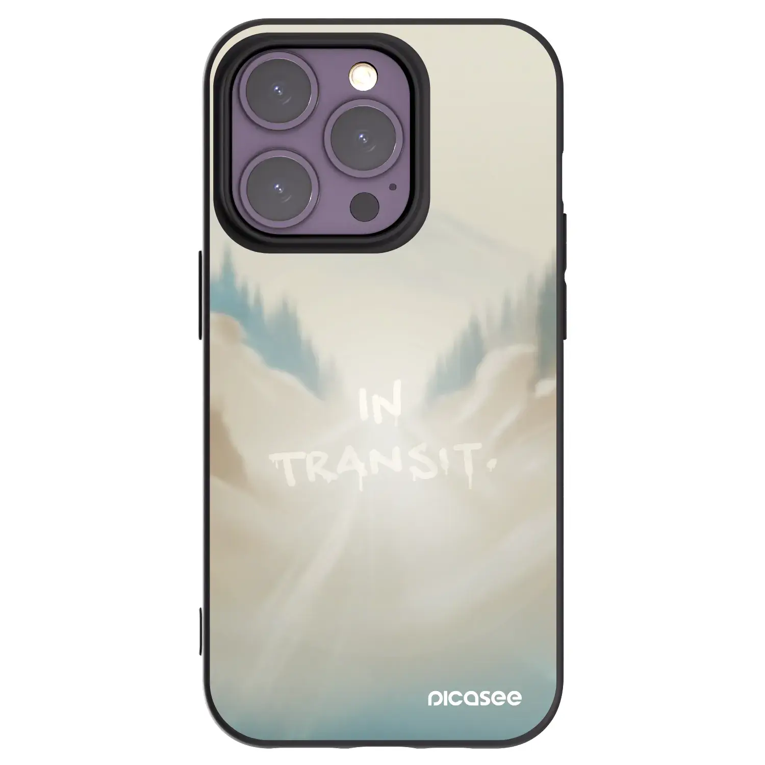 Silikonový černý obal pro Apple iPhone 14 Pro - IN TRANSIT