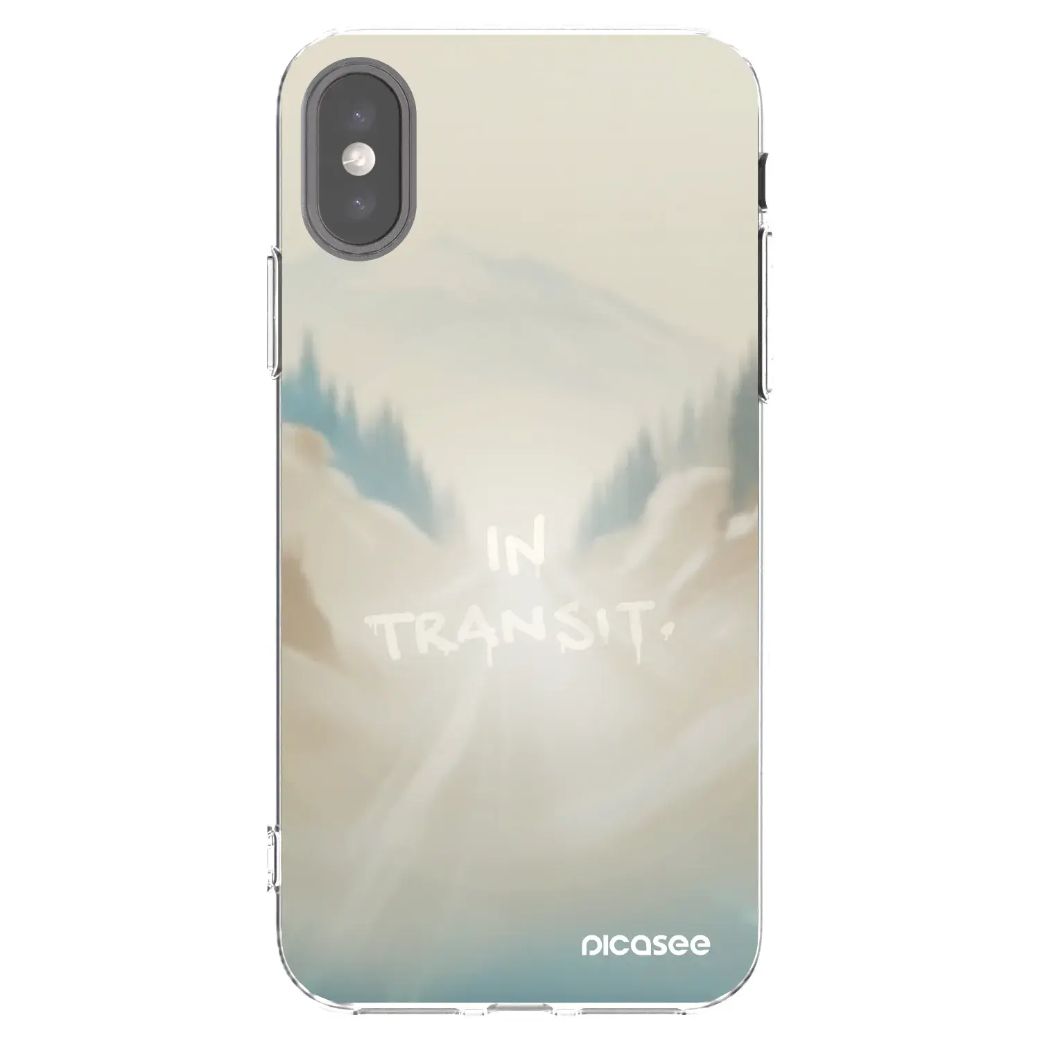 Silikonový průhledný obal pro Apple iPhone X/XS - IN TRANSIT