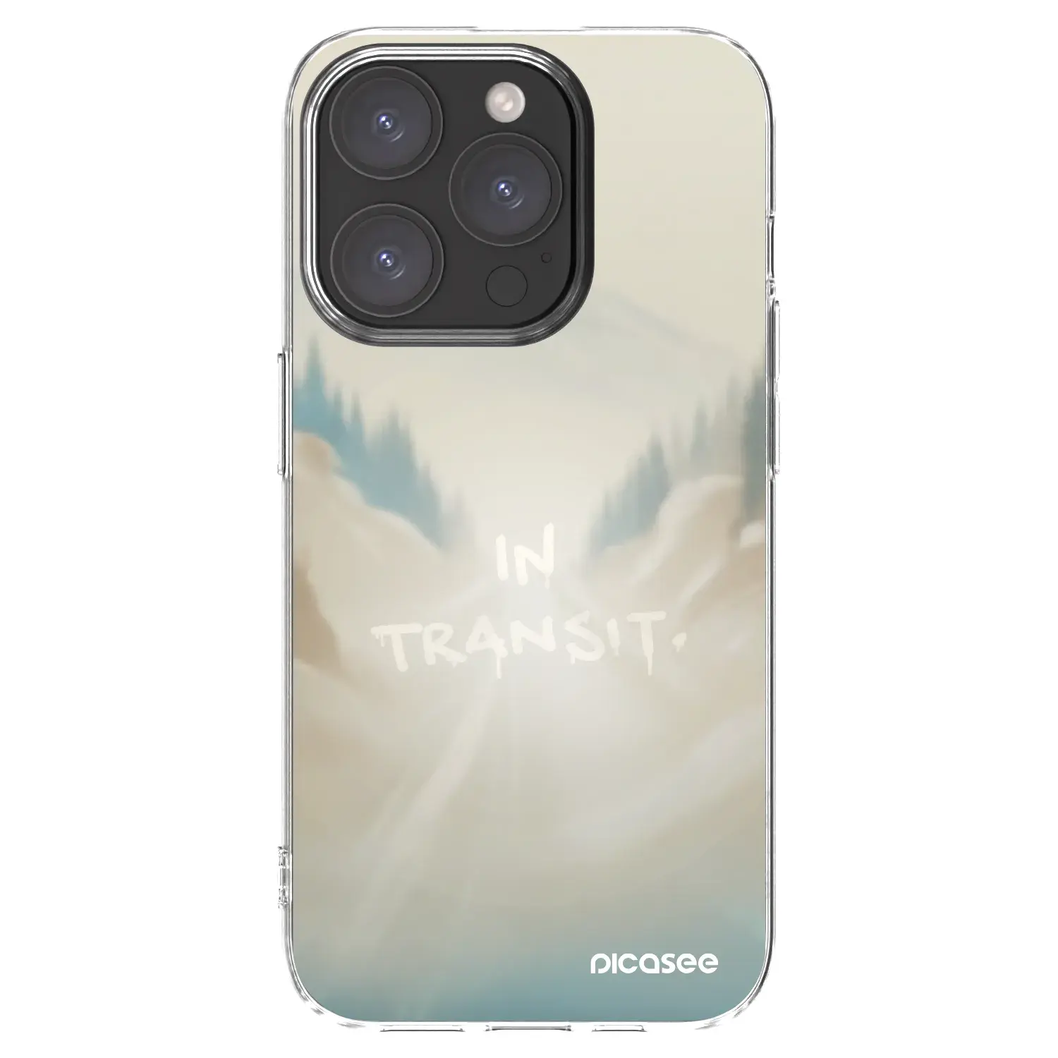 Silikonový průhledný obal pro Apple iPhone 15 Pro - IN TRANSIT