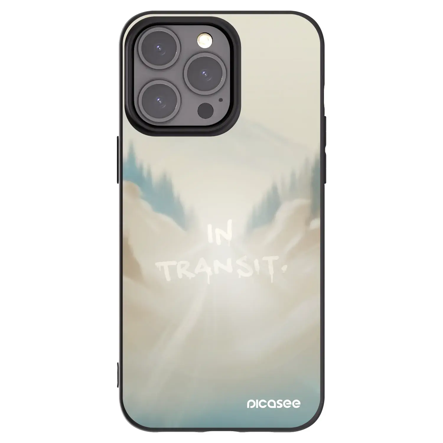 Silikonový černý obal pro Apple iPhone 15 Pro Max - IN TRANSIT