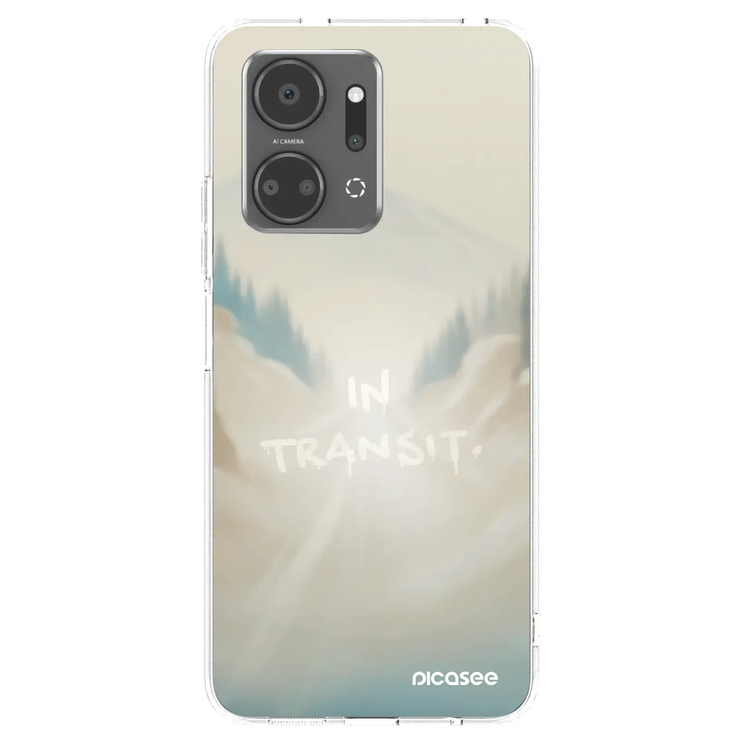 Silikonový průhledný obal pro Honor X7a - IN TRANSIT